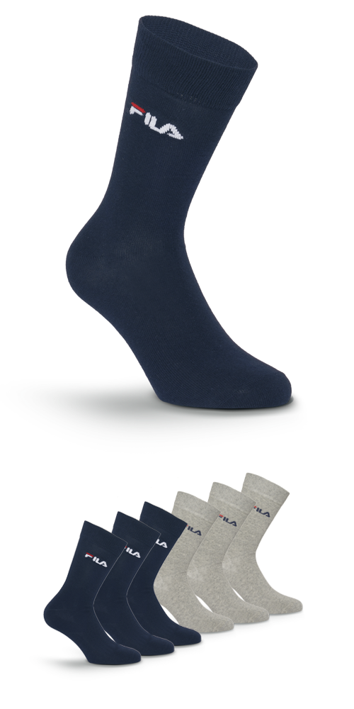 Fila Socken "UNISEX LIFESTYLE PLAIN SOCKS" 6 Paar, 6 Stk. tlg. mit eingestr günstig online kaufen