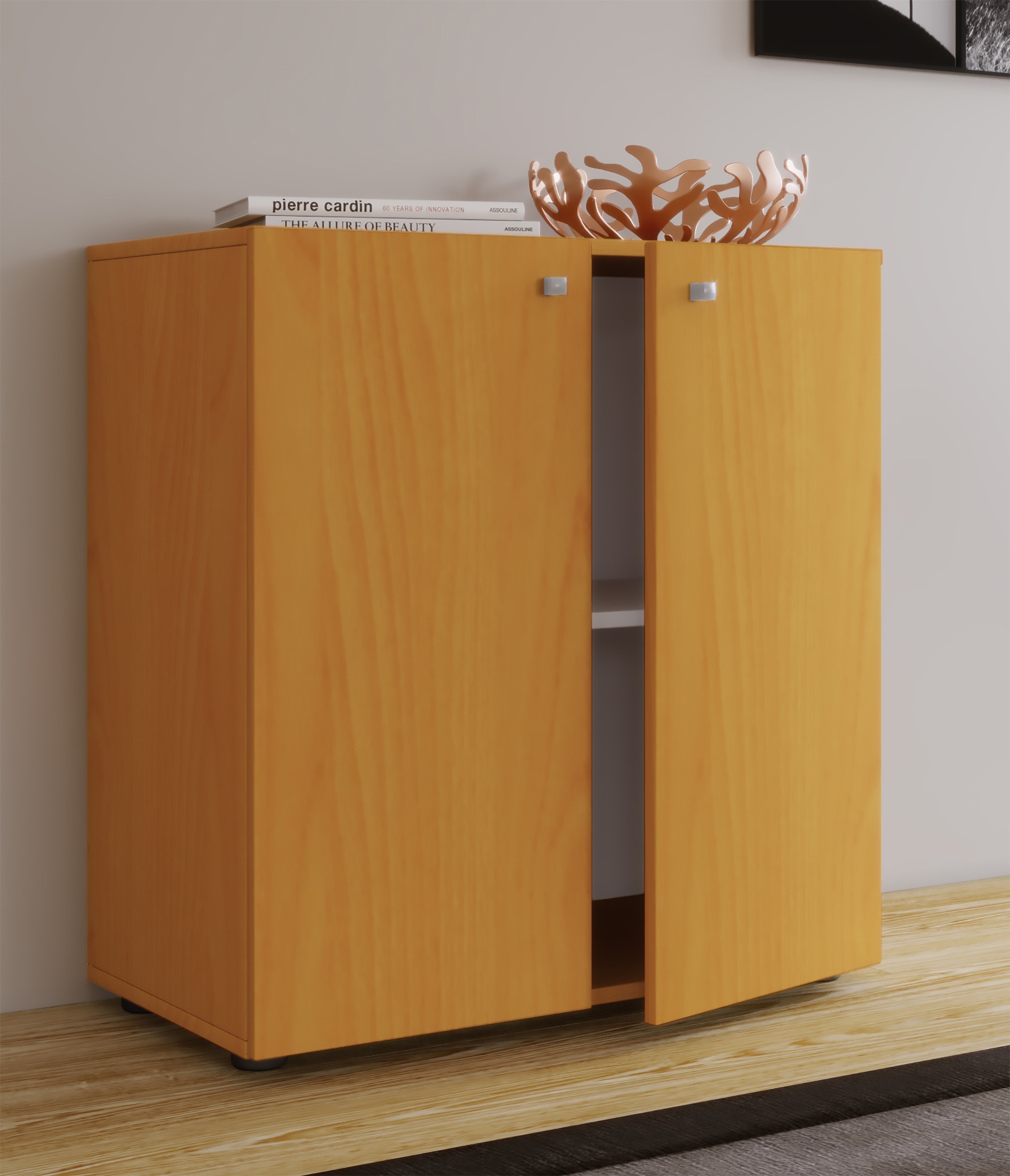 VCM Kommode »Holz Kommode Sideboard Anrichte Vandol 1 Drehtüren«