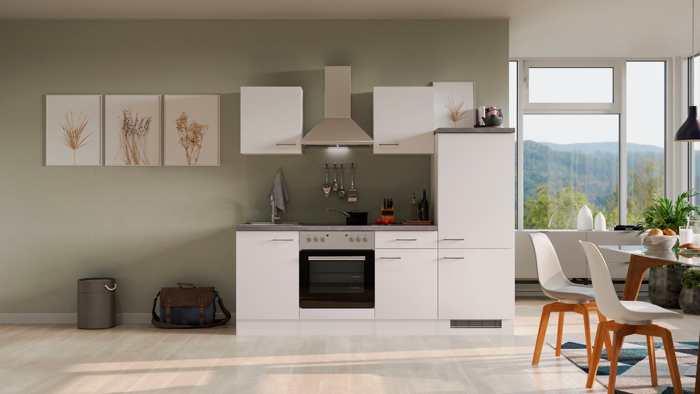 Flex-Well Küche »Kopenhagen«, mit E-Geräten, Breite 220 cm, in vielen  Farbvarianten erhältlich bestellen | BAUR