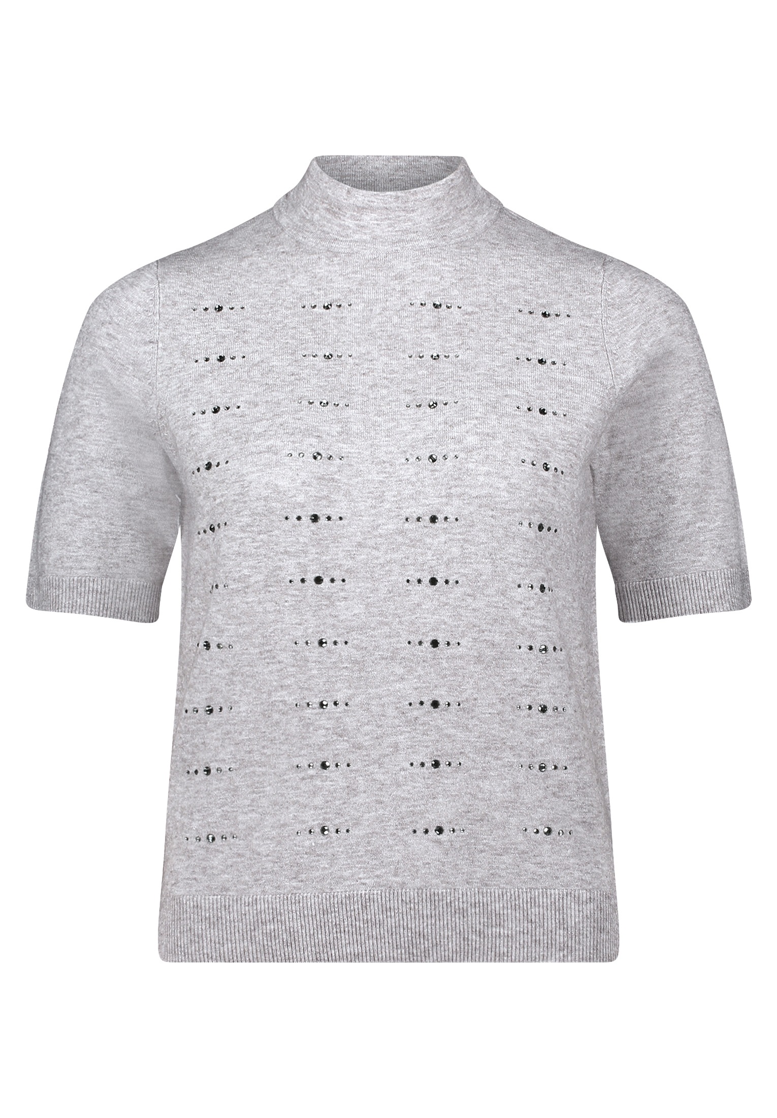 Betty Barclay Kurzarmshirt "Damen Feinstrickpullover mit Stehkragen" 1 Stk. günstig online kaufen