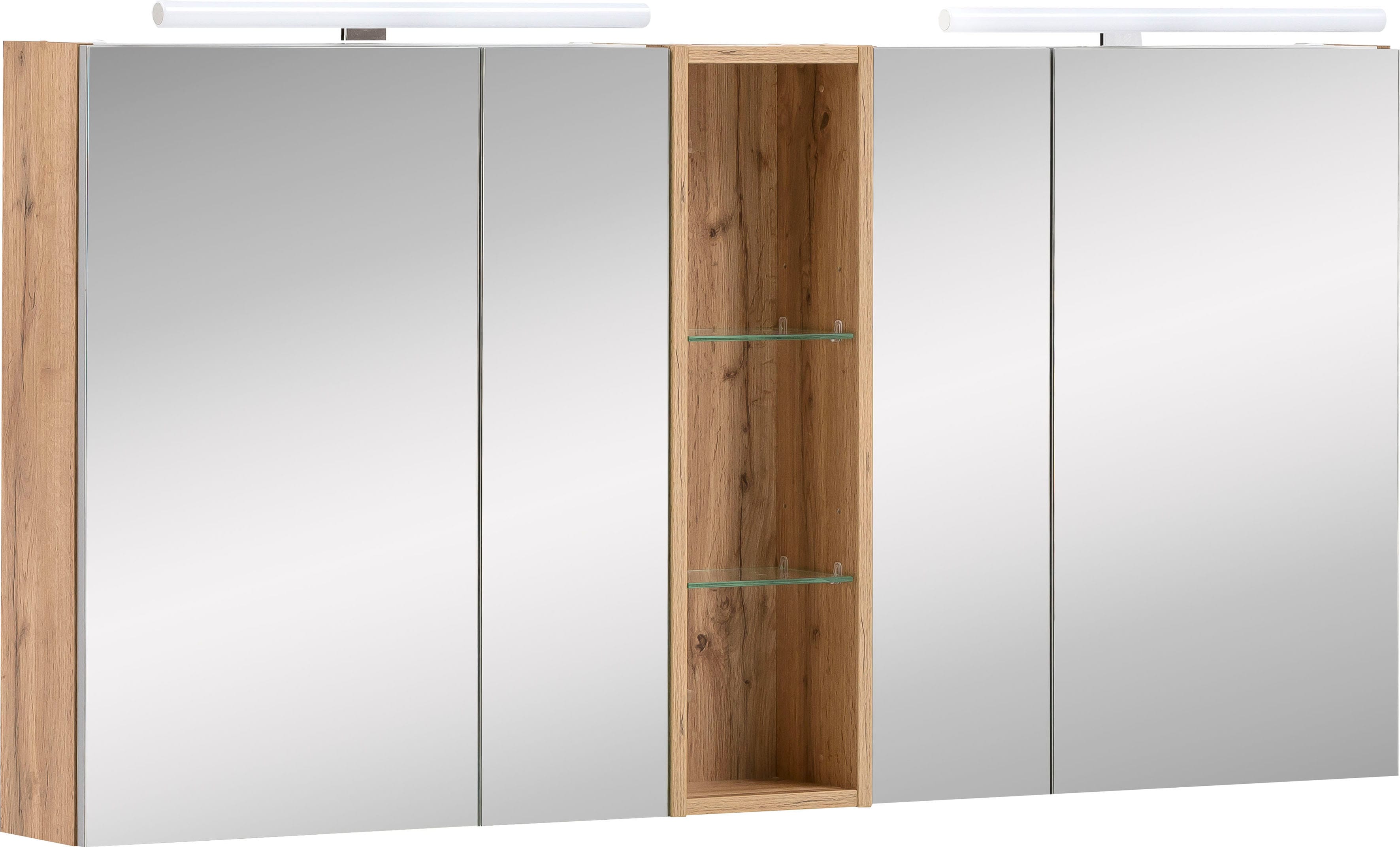 Schildmeyer Spiegelschrank "Duo, Doppelter Spiegelschrank, Made in Germany, B: 141,6 cm" 1 Stk. tlg. Solide Verarbeitung - Dieses Produkt ist in Deutschland gefertigt