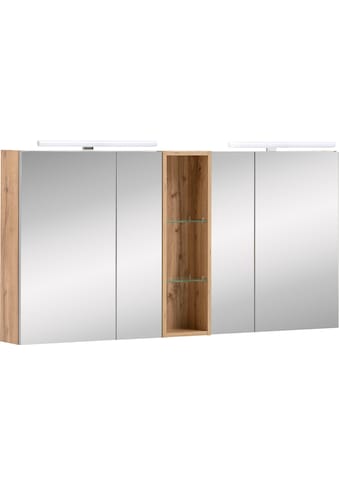 Spiegelschrank »Duo«, Breite 141,6 cm, 4-türig, 2x LED-Beleuchtung,...