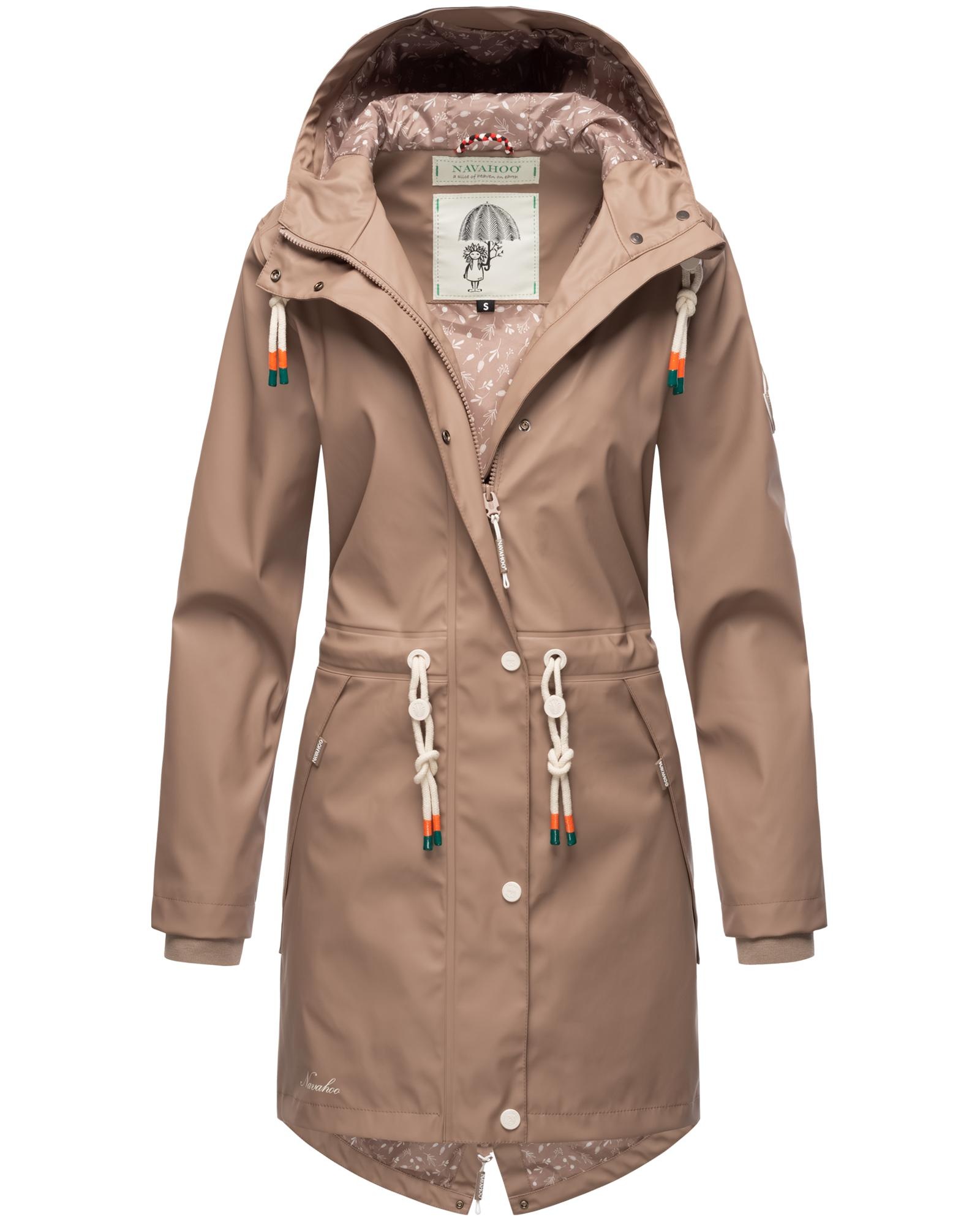 Navahoo Regenjacke "Tropical Stormoo", mit Kapuze, modischer Damen Outdoor Regenmantel