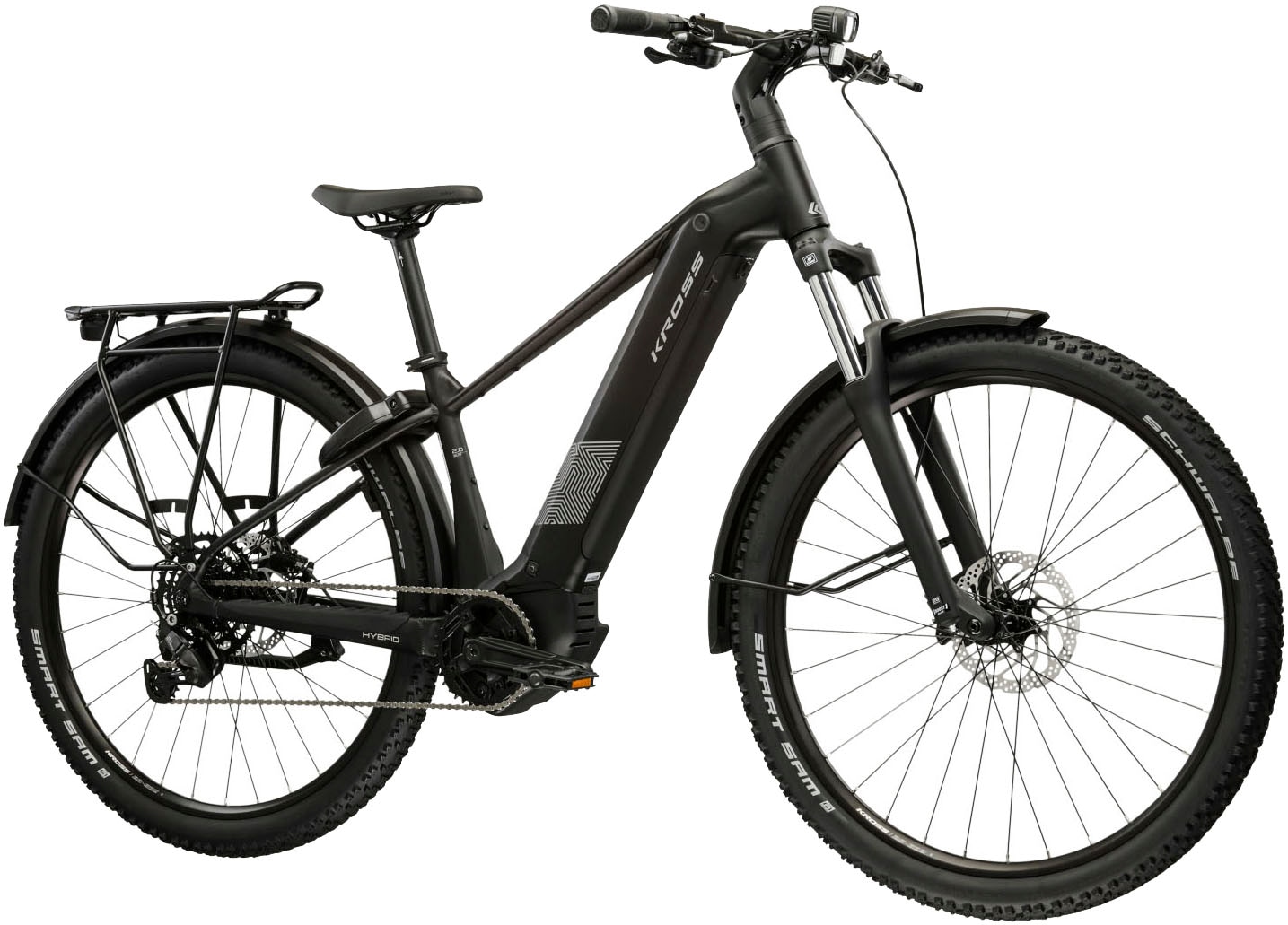 Kross »Influx Hybrid SUV 2.0 16,7Ah / BOSCH 600 Wh 29" schwarz 9 Gänge 2026« 9 Gang Shimano CUES U4000 Schaltwerk Kettenschaltung Mittelmotor 250 W BOSCH PERFORMANCE LINE PX 36 V/250 W, Mittelmotor