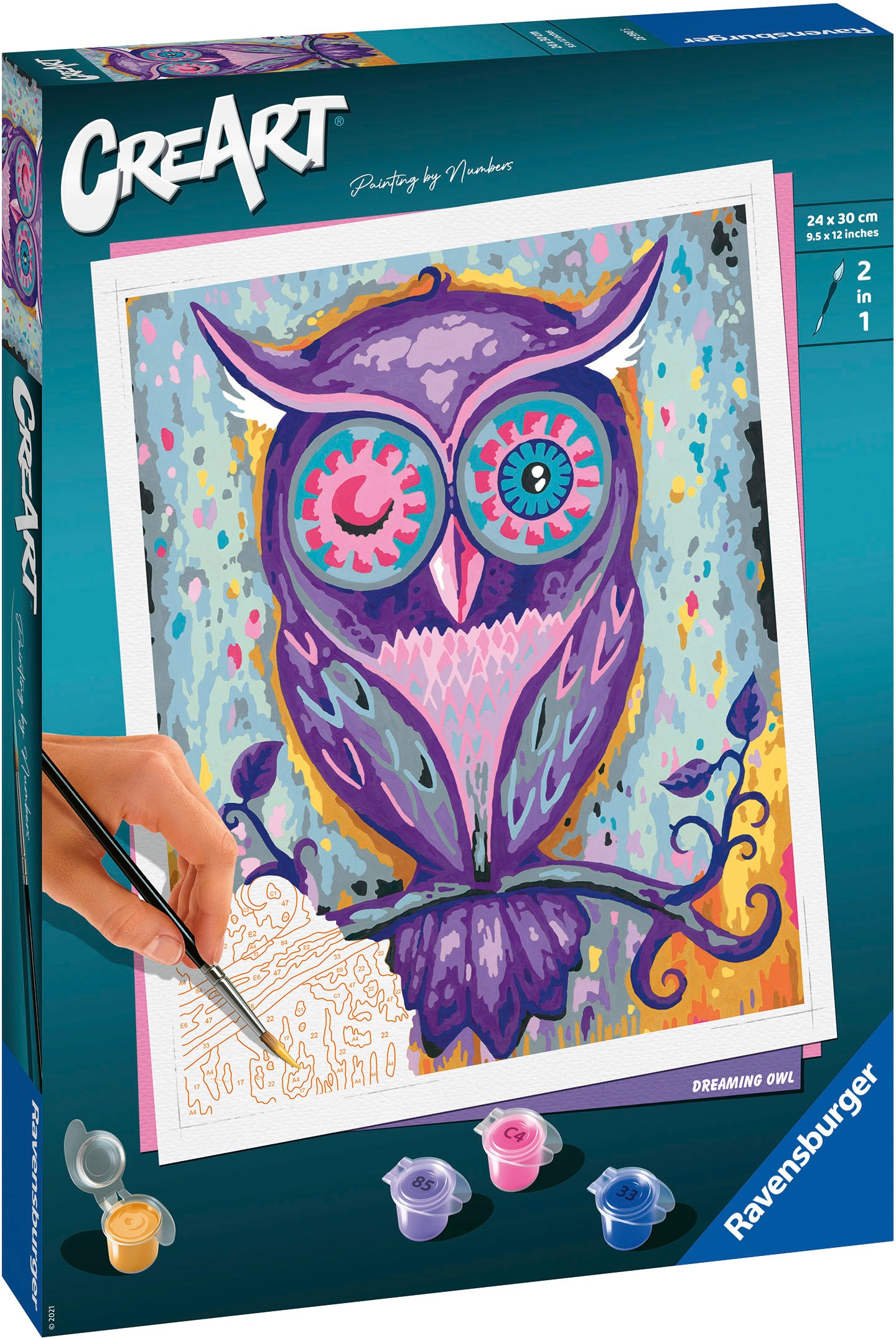 Ravensburger Malen nach Zahlen »CreArt, Dreaming Owl«, Made in Europe