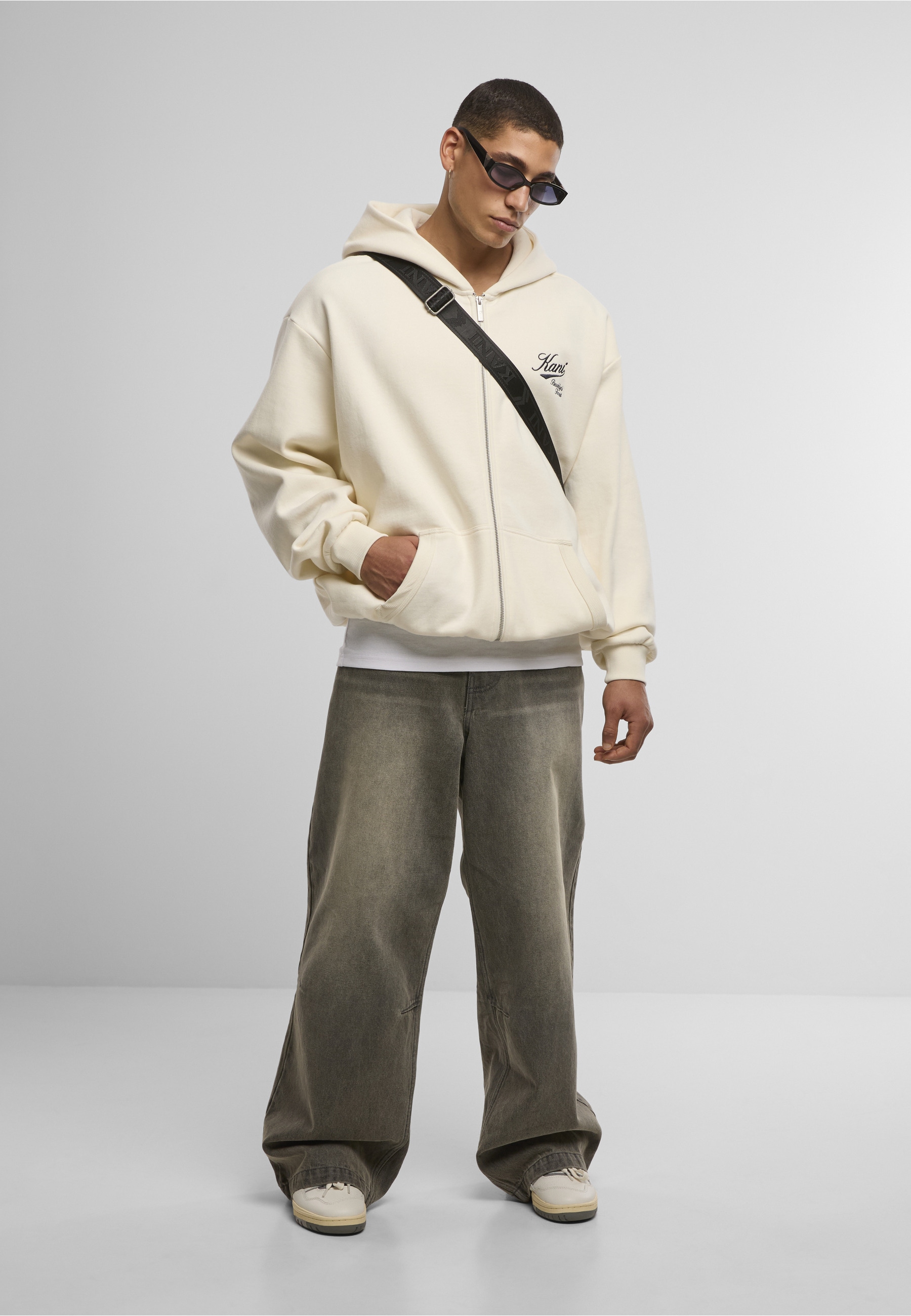 Karl Kani Neopren-Hoodie »Karl Kani Cursive Varsity Oversized Zip Hoodie« 1