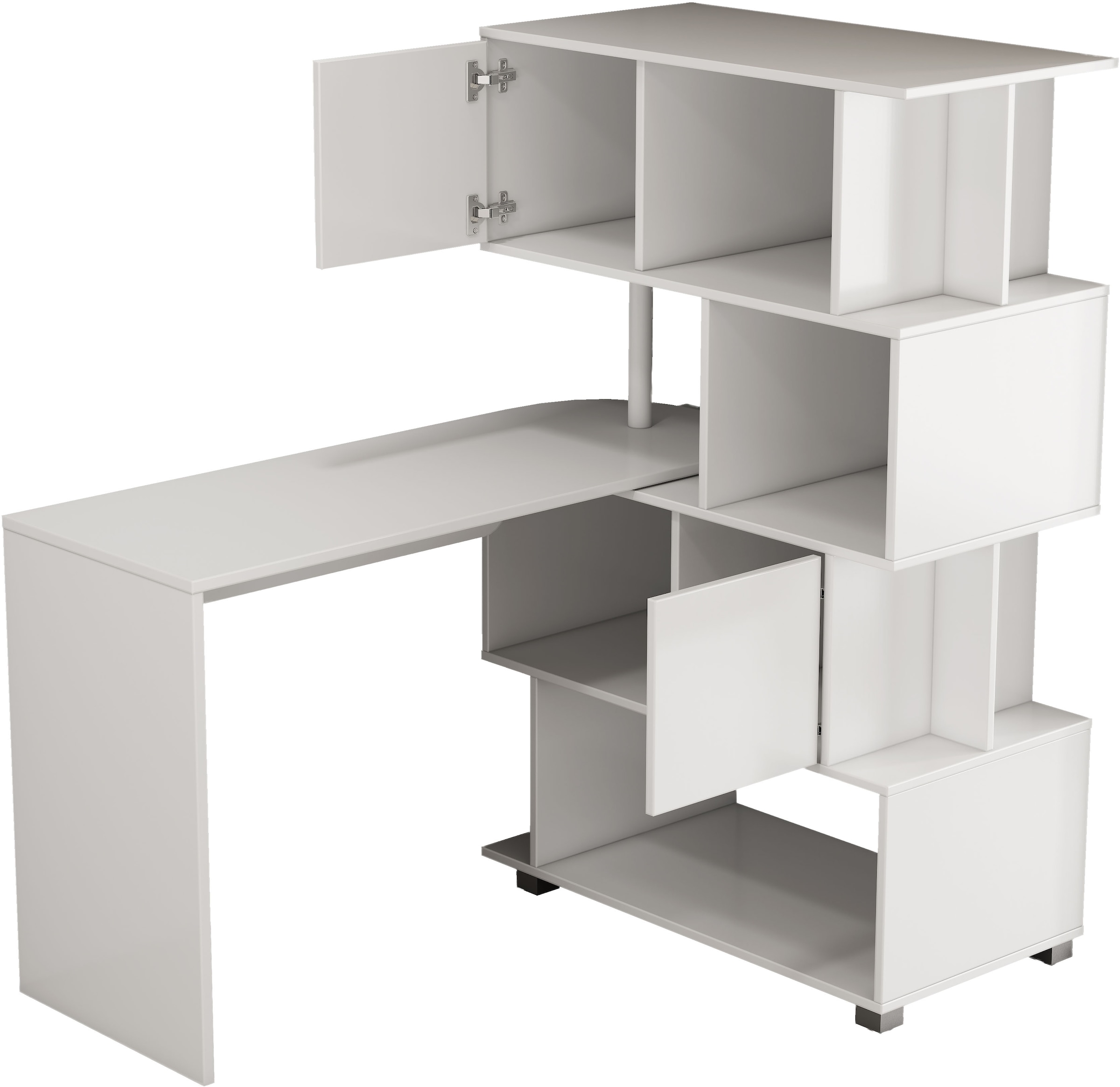 OTTO home Schreibtisch »Inovo« Set,  als Eckschreibtisch oder Schreibtisch nutzbar, viel Stauraum