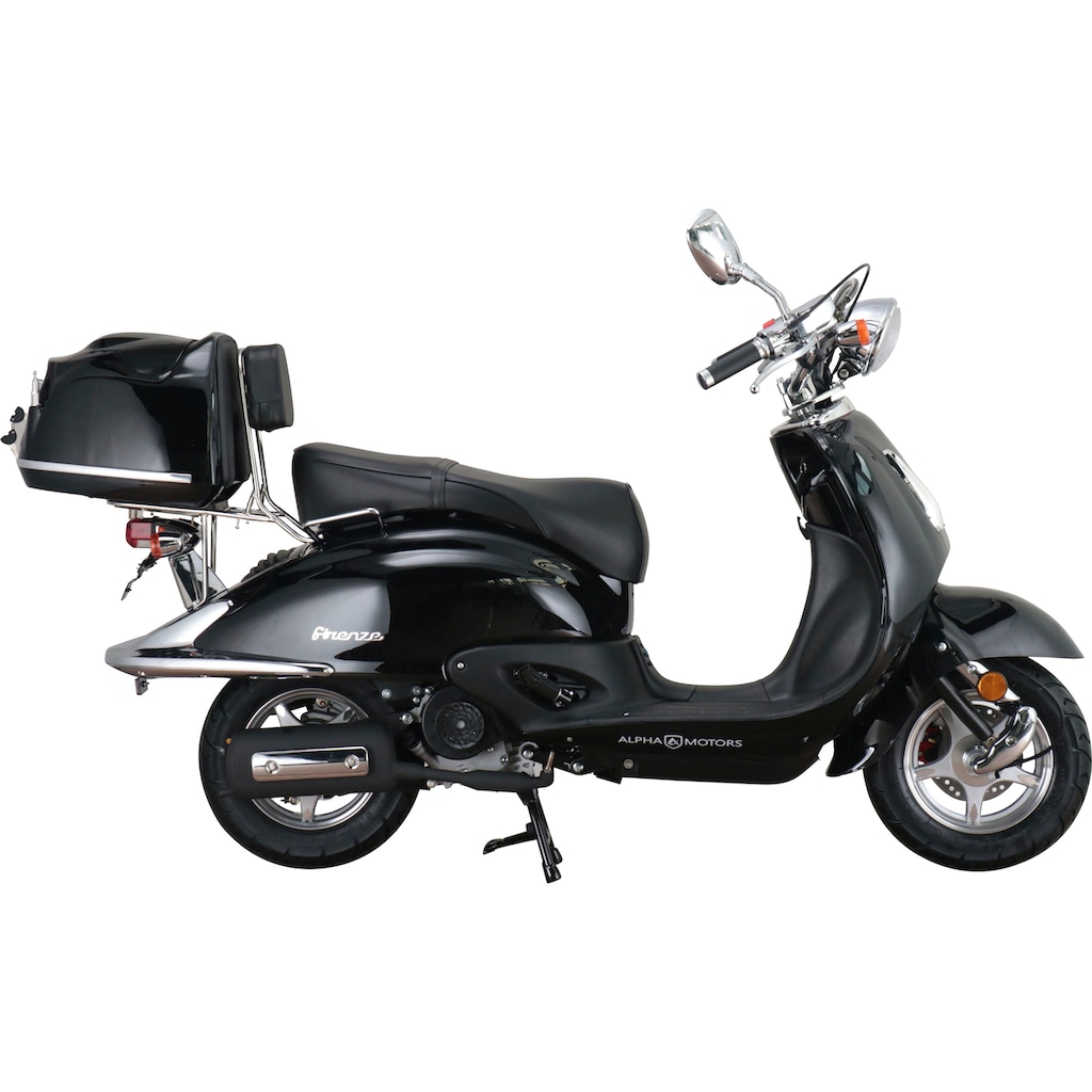 Alpha Motors Mofaroller »Retro Firenze«, 50 cm³, 25 km/h, Euro 5, 2,72 PS, inkl. Topcase