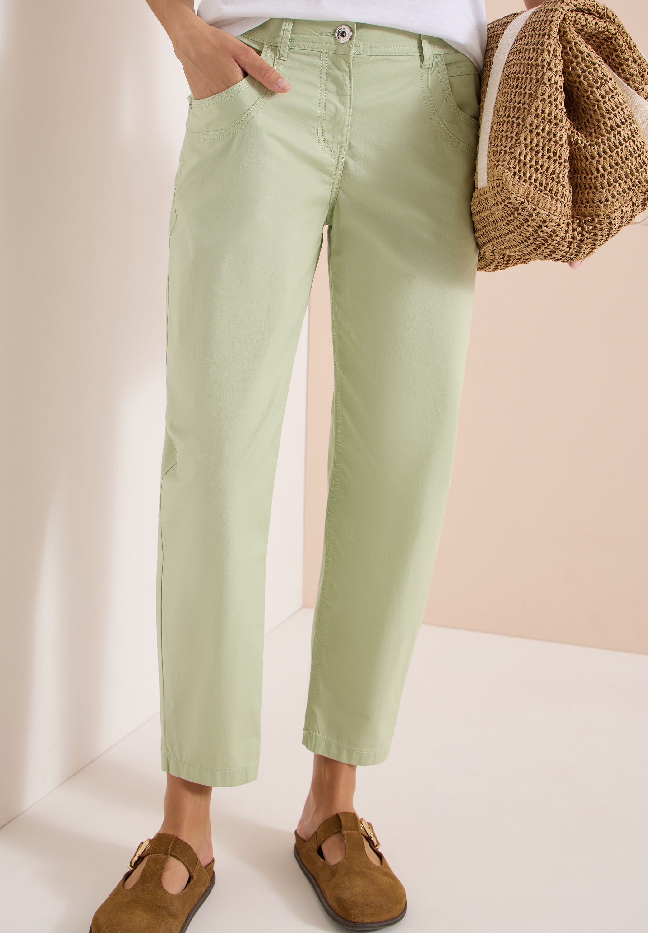 Cecil Stoffhose »Style Scarlett«  Barrel Leg Hose in Papertouch Qualität und mit Stretch