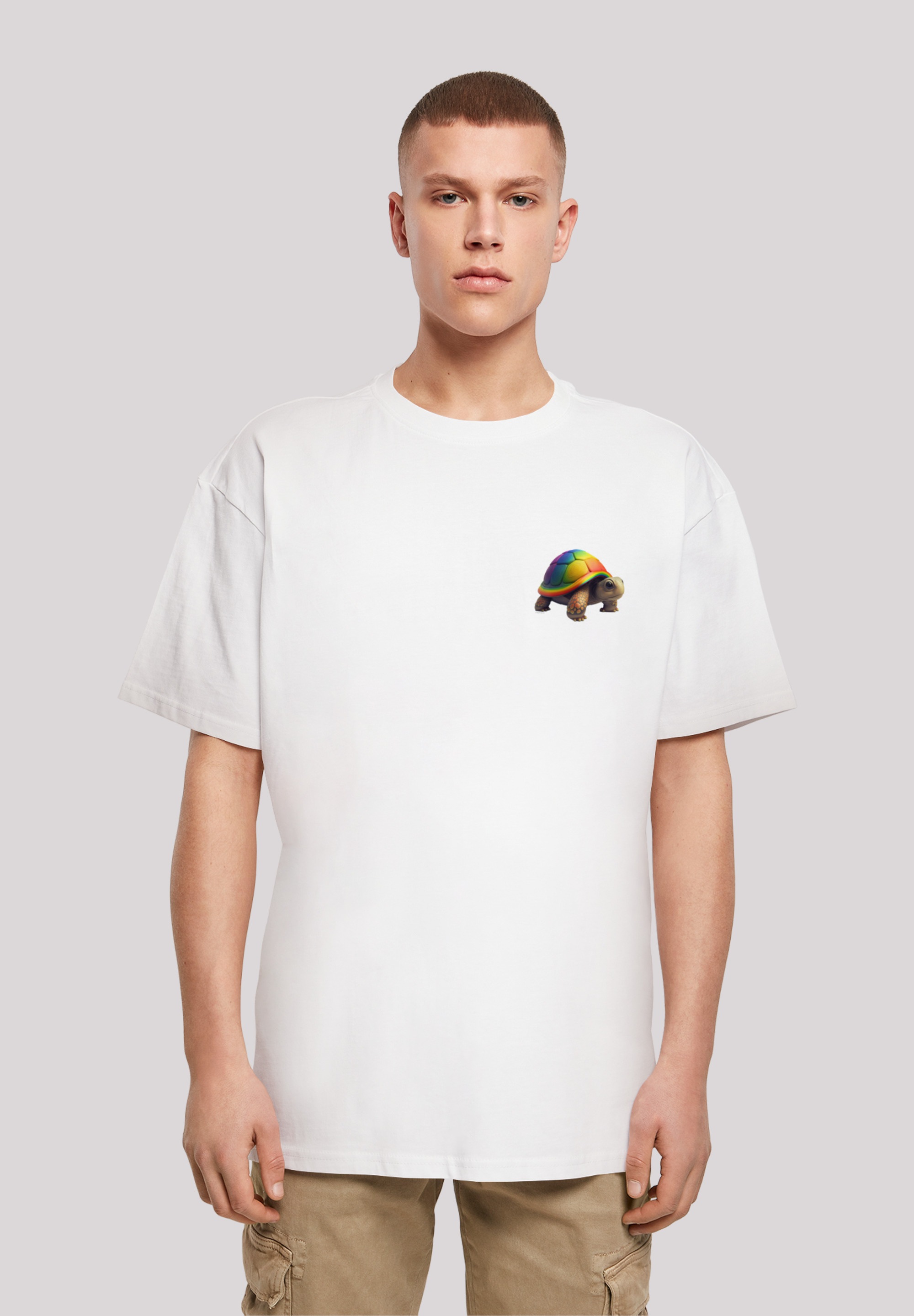 F4NT4STIC T-Shirt "Rainbow Turtle OVERSIZE TEE", Print günstig online kaufen