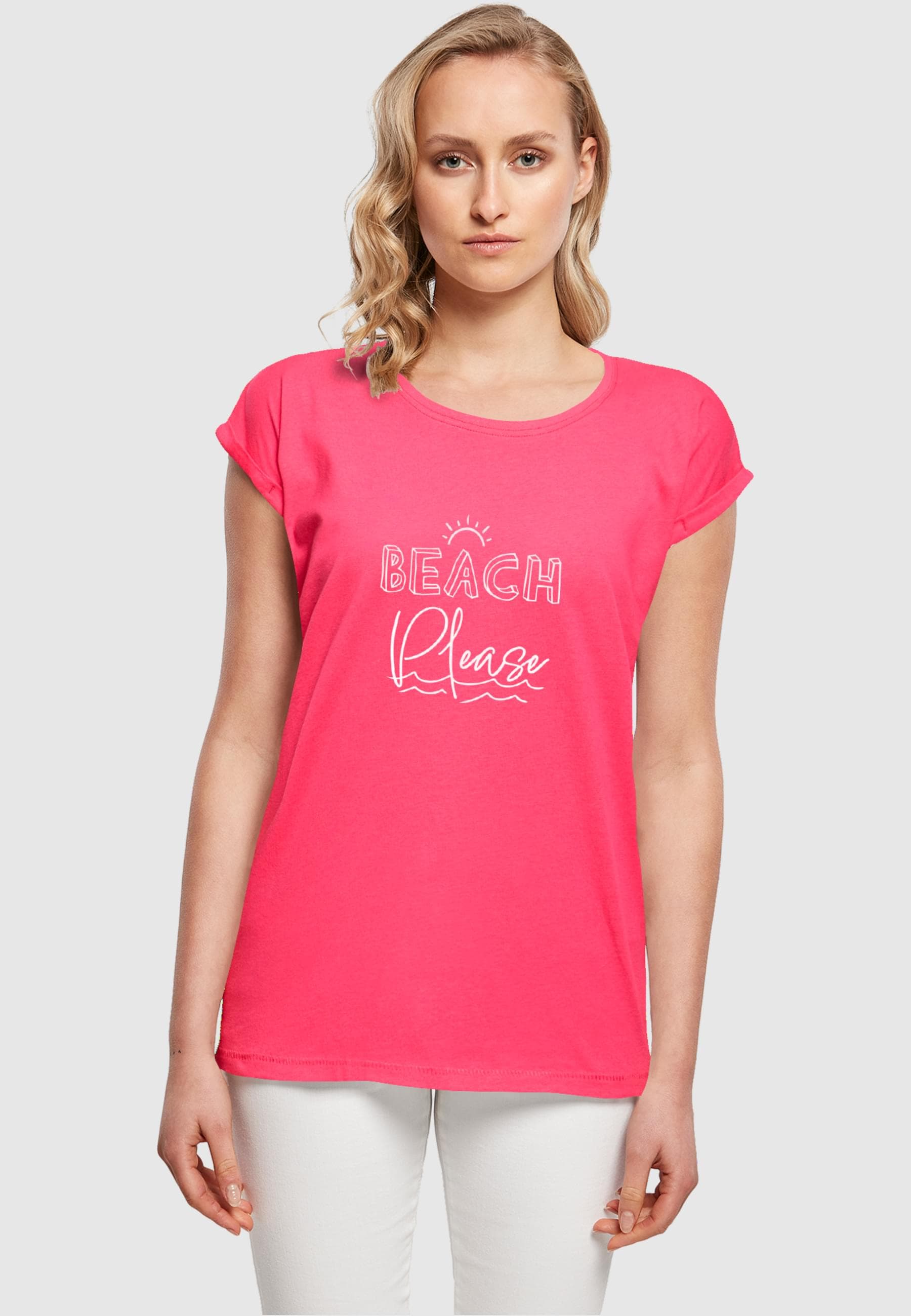 Merchcode T-Shirt »Damen Ladies bestellen Beach tlg.) Please (1 BAUR Extended | Tee«, für Shoulder