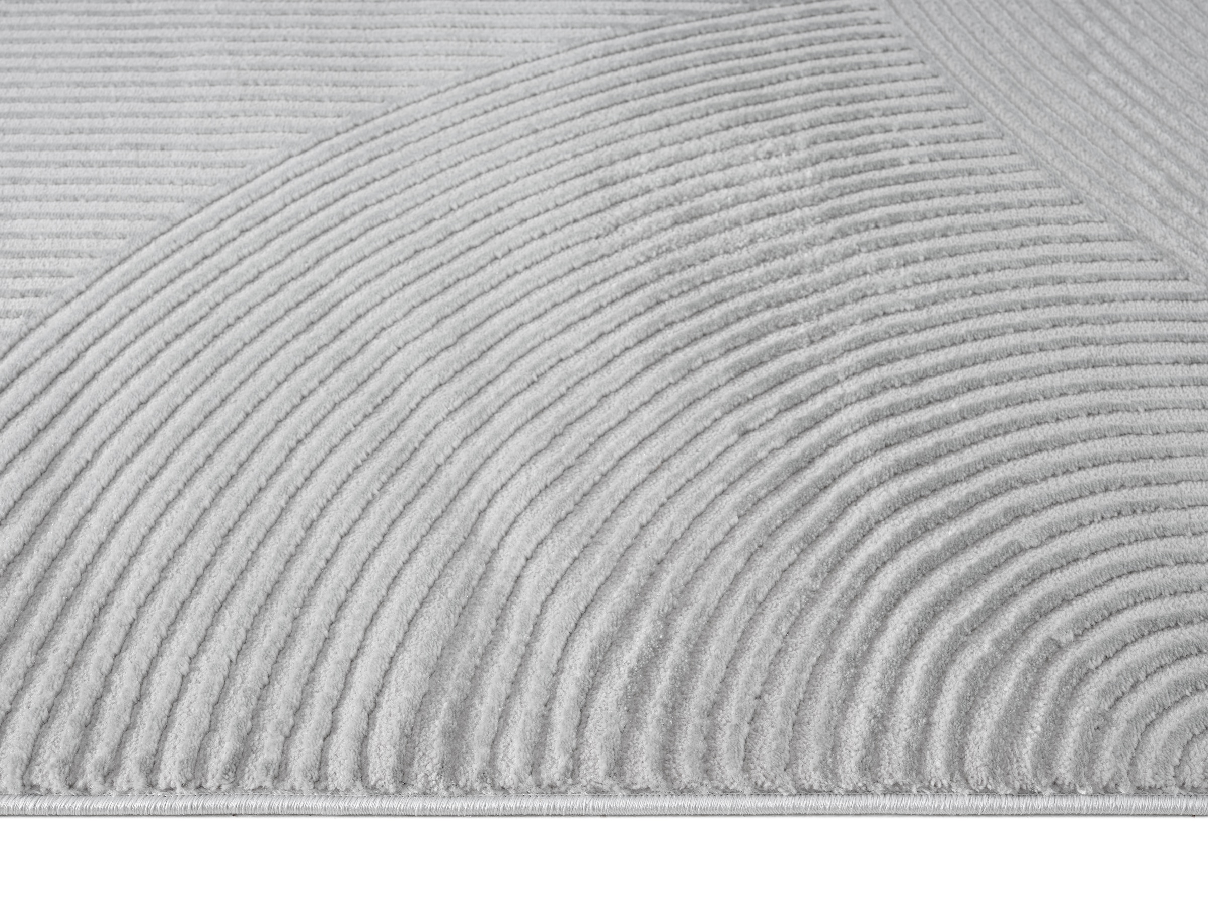 OTTO home Teppich »Bentori«, rechteckig, 11 mm Höhe, Modernes Design mit Boho-Charme, Scandi, Zen, Hoch-Tief-Struktur