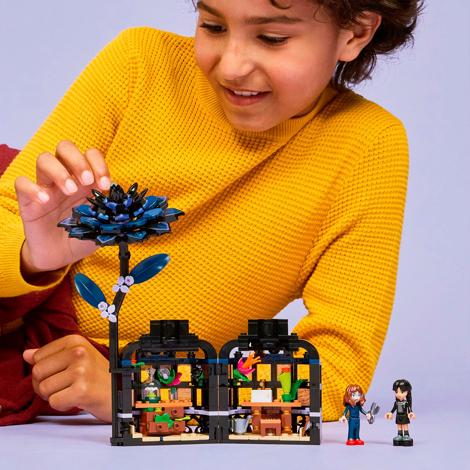 LEGO® Konstruktionsspielsteine »Schwarze Dahlie (76784), LEGO Wednesday«, (358 St.), Made in Europe