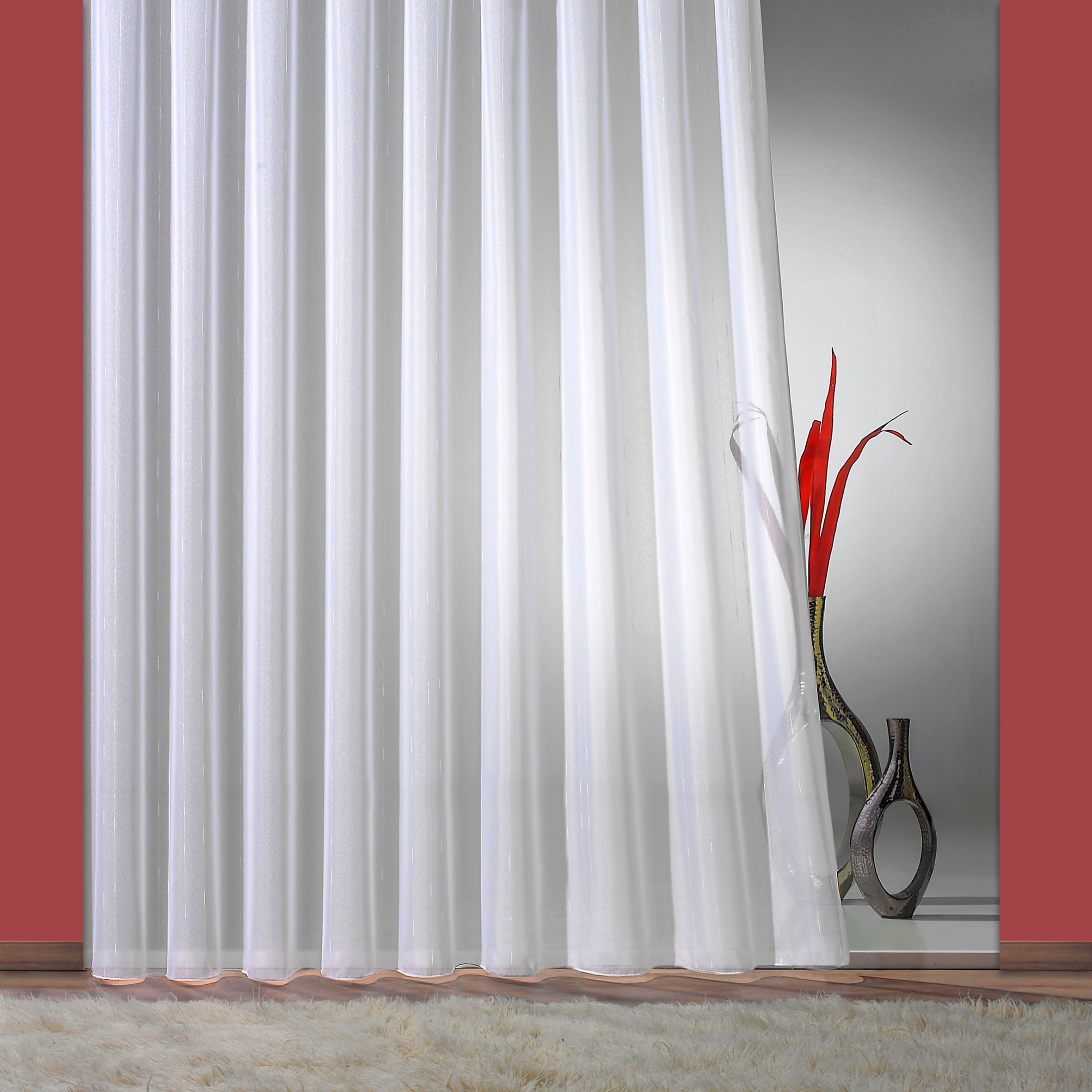 Weckbrodt Gardine "Fee" Faltenband 1 Stk. tlg. Websablè, halbtransparent, F günstig online kaufen