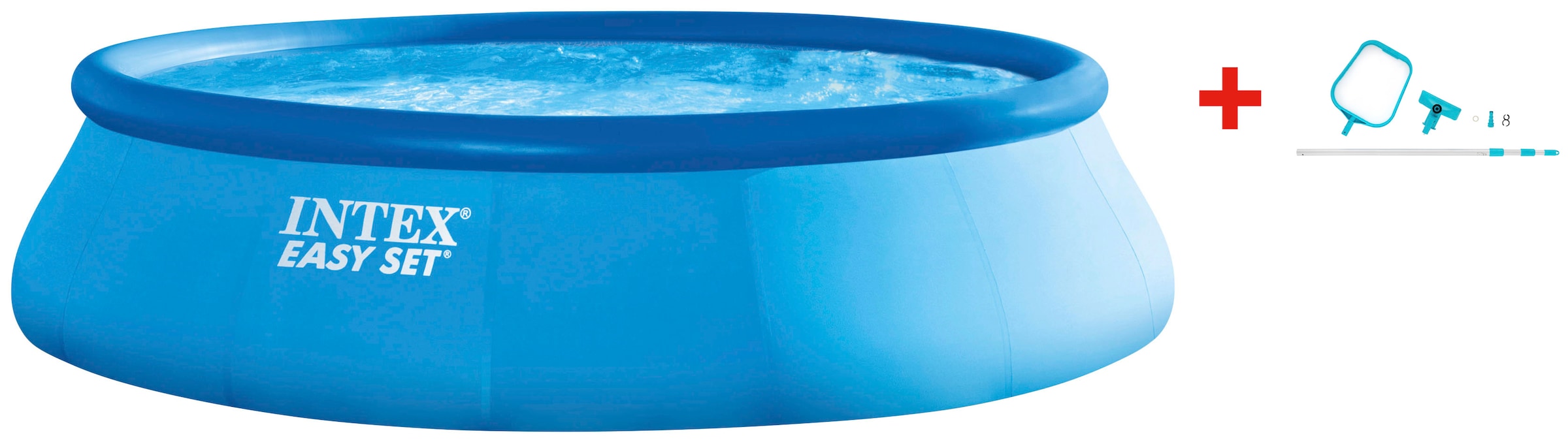 Intex Rundpool ""EasyPool" 366x76 cm", (Set), inkl. hochwertigem Intex Pool-Reinigungsset