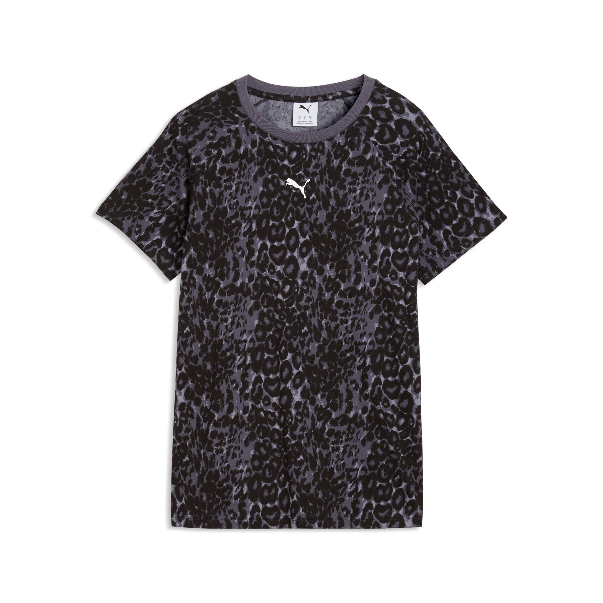 PUMA T-Shirt "GRAPHICS ANIMAL STANDARD AOP TEE" für Erwachsene, mit sportlichem Stil, kurzärmlig, gemusterte Optik