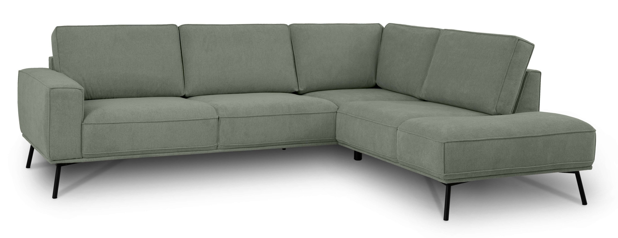andas Ecksofa »Vosby«, Breite 260 cm, Chenille, mit dekorativer Kedernaht