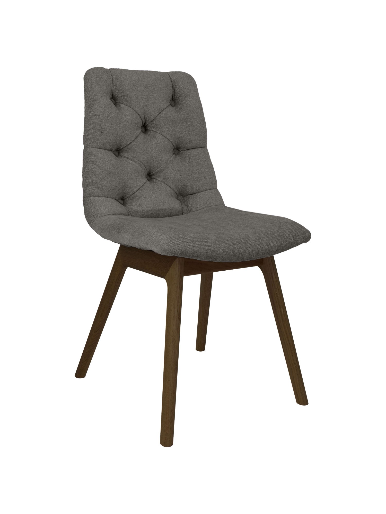 andas Esszimmerstuhl "Ramon" (Set) 2 Stk. Chenille mit Massivholzbeinen, in günstig online kaufen