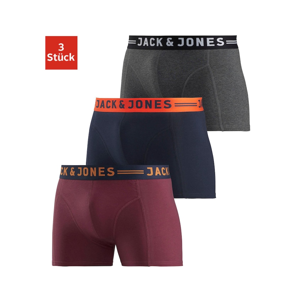 Jack & Jones Boxer »JAC Lichfield Trunks«, (Packung, 3 St.)