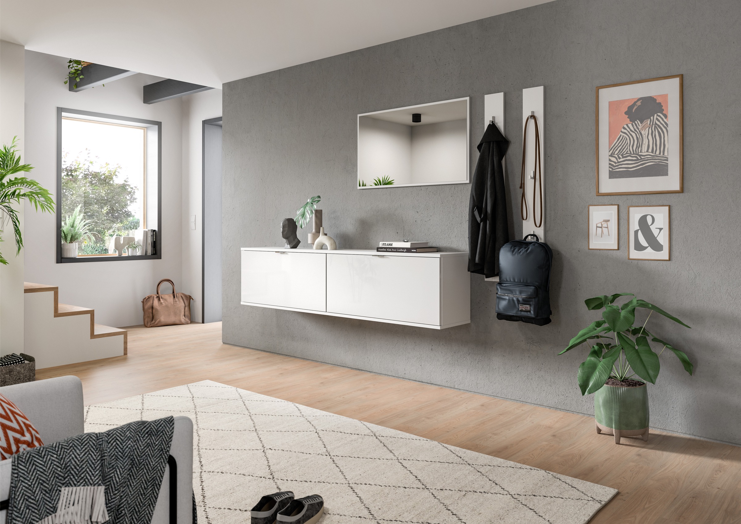 Home affaire Garderoben-Set "Trondheim Garderobenset 4-tlg., Breite 237 cm, günstig online kaufen