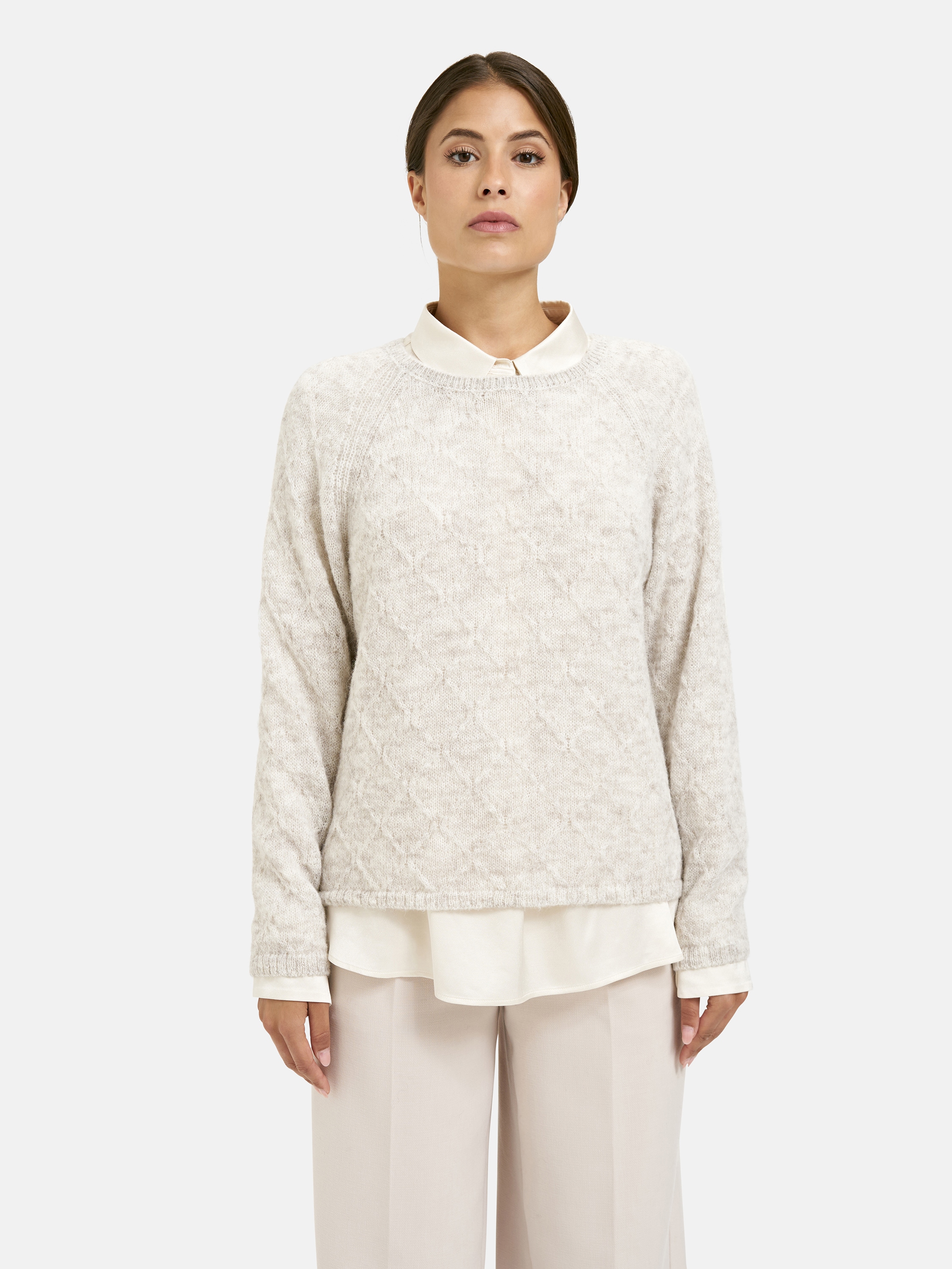 Milano Italy Rundhalspullover aus Feinstrick günstig online kaufen