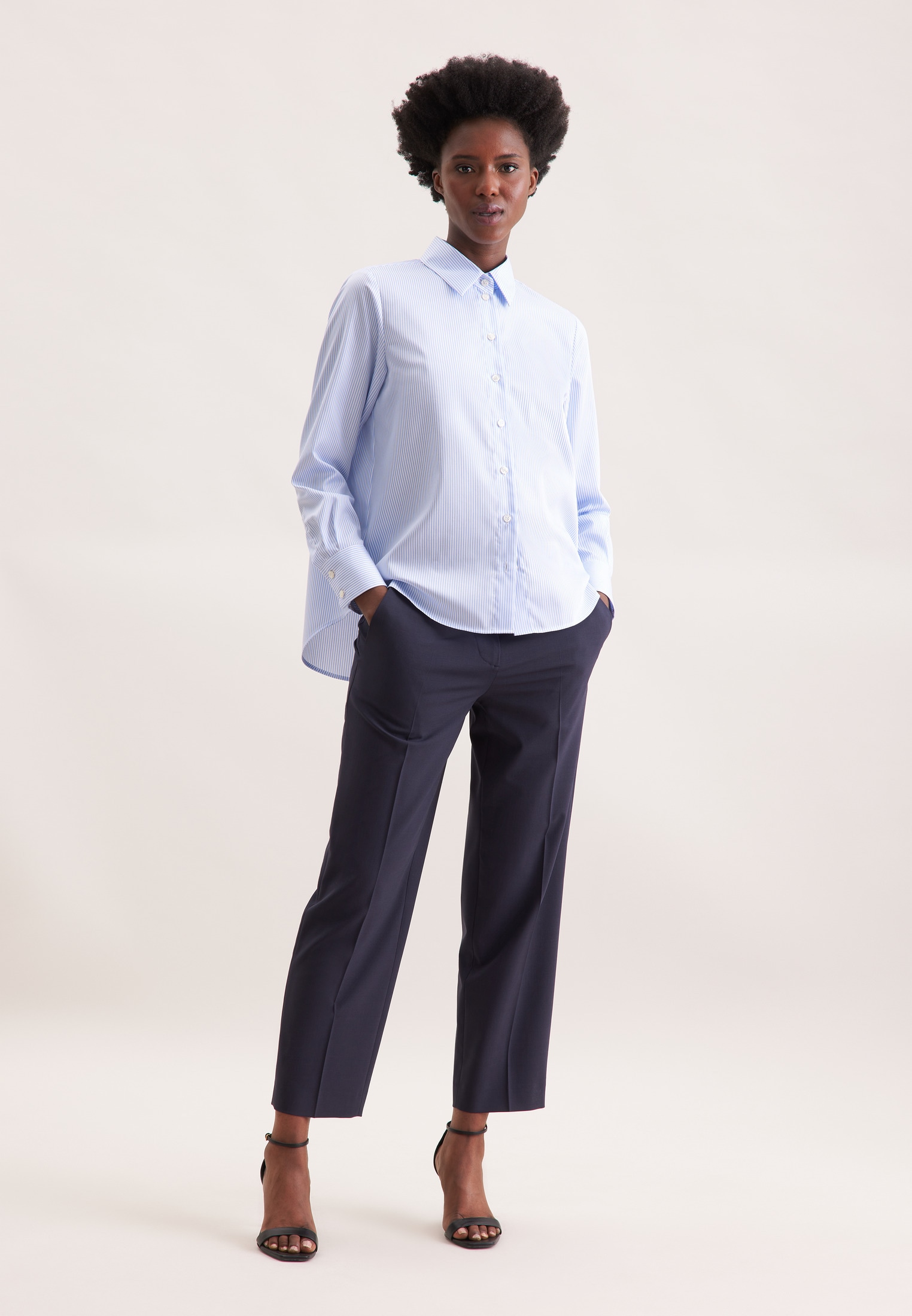 seidensticker Hemdbluse 1/1 Kragen Gestreift