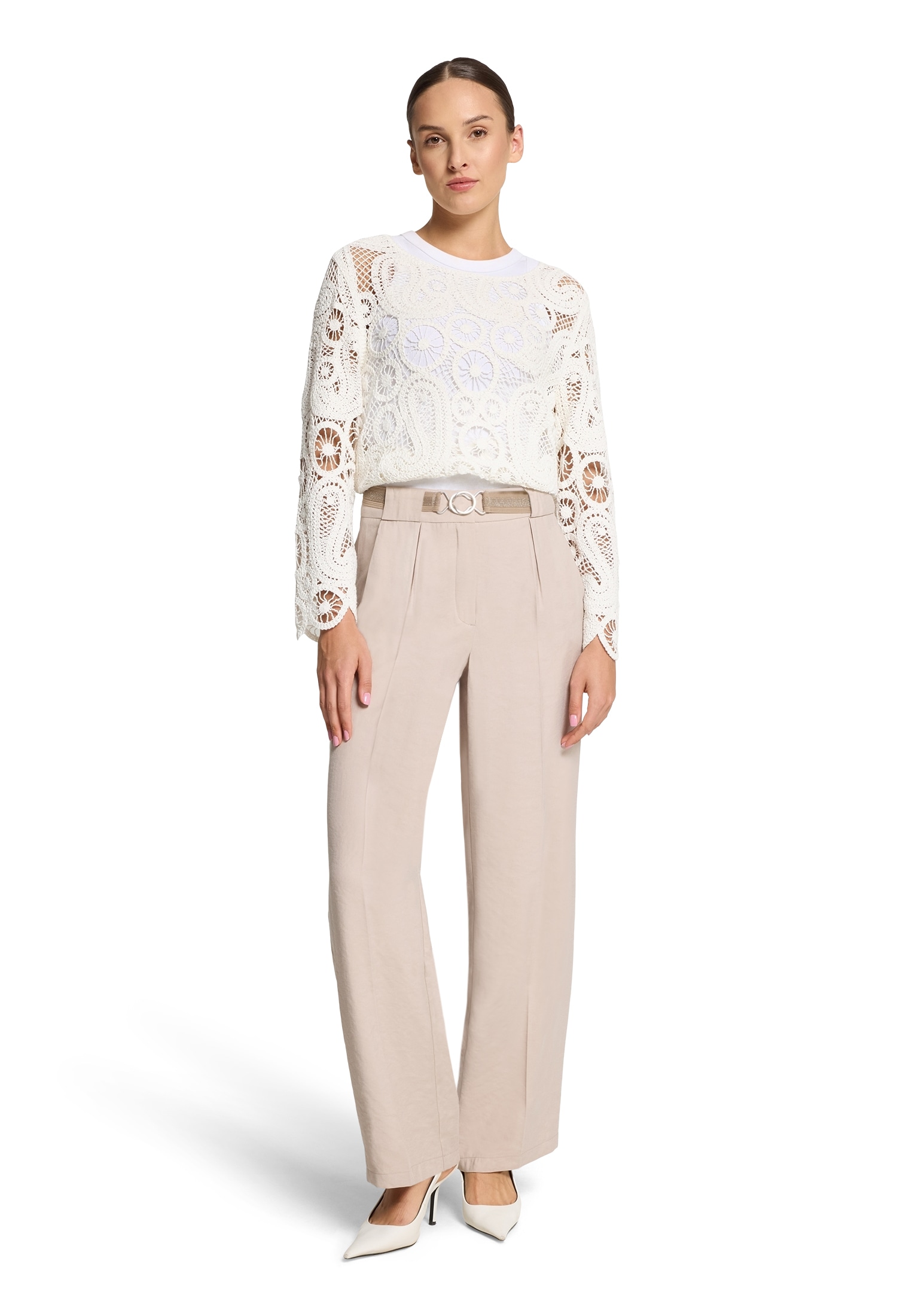 Betty Barclay Strickpullover »Betty Barclay Damen Lochstrick-Pullover mit U-Boot-Ausschnitt«, (1 tlg.), limited edition