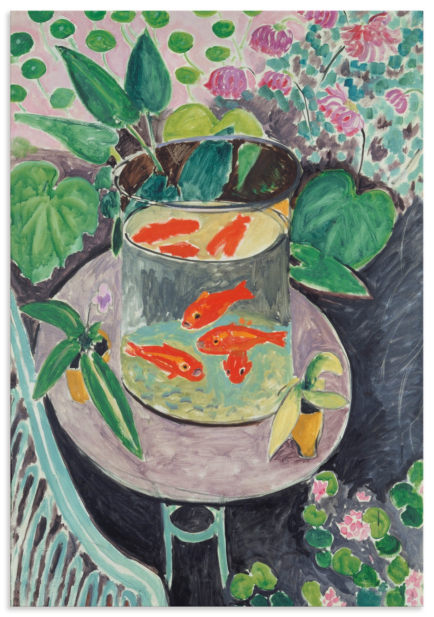 ARTLAND Die Goldfische 1911 Wall Art Multicolor 90x130cm