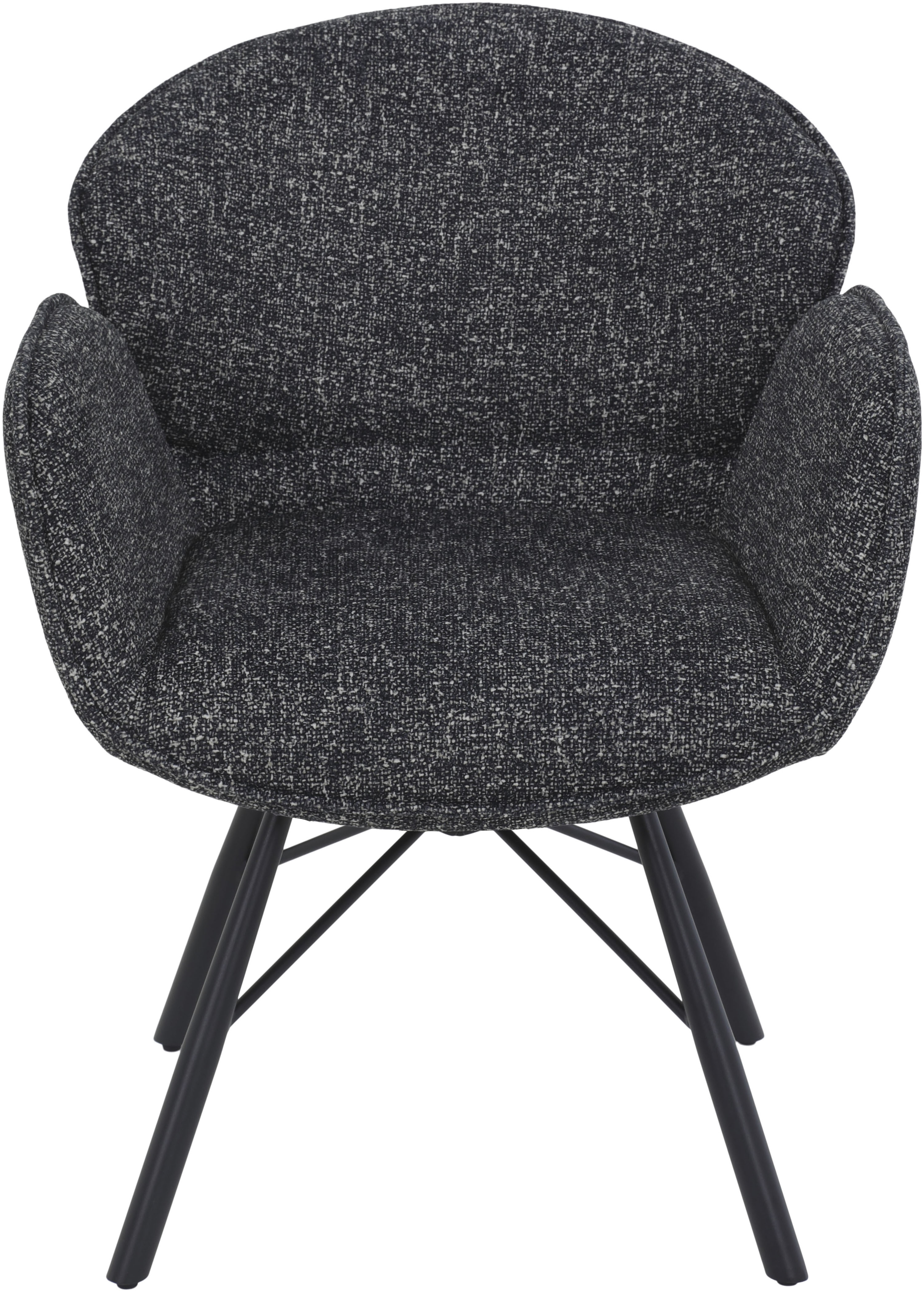 Thumbnail - HELA 4-Fußstuhl "BRISTOL, Armlehnen Stuhl, Sessel, Esszimmerstuhl" (Set) 2 Stk.360 drehbar mit Auto-Return,gepolstert,Bo...