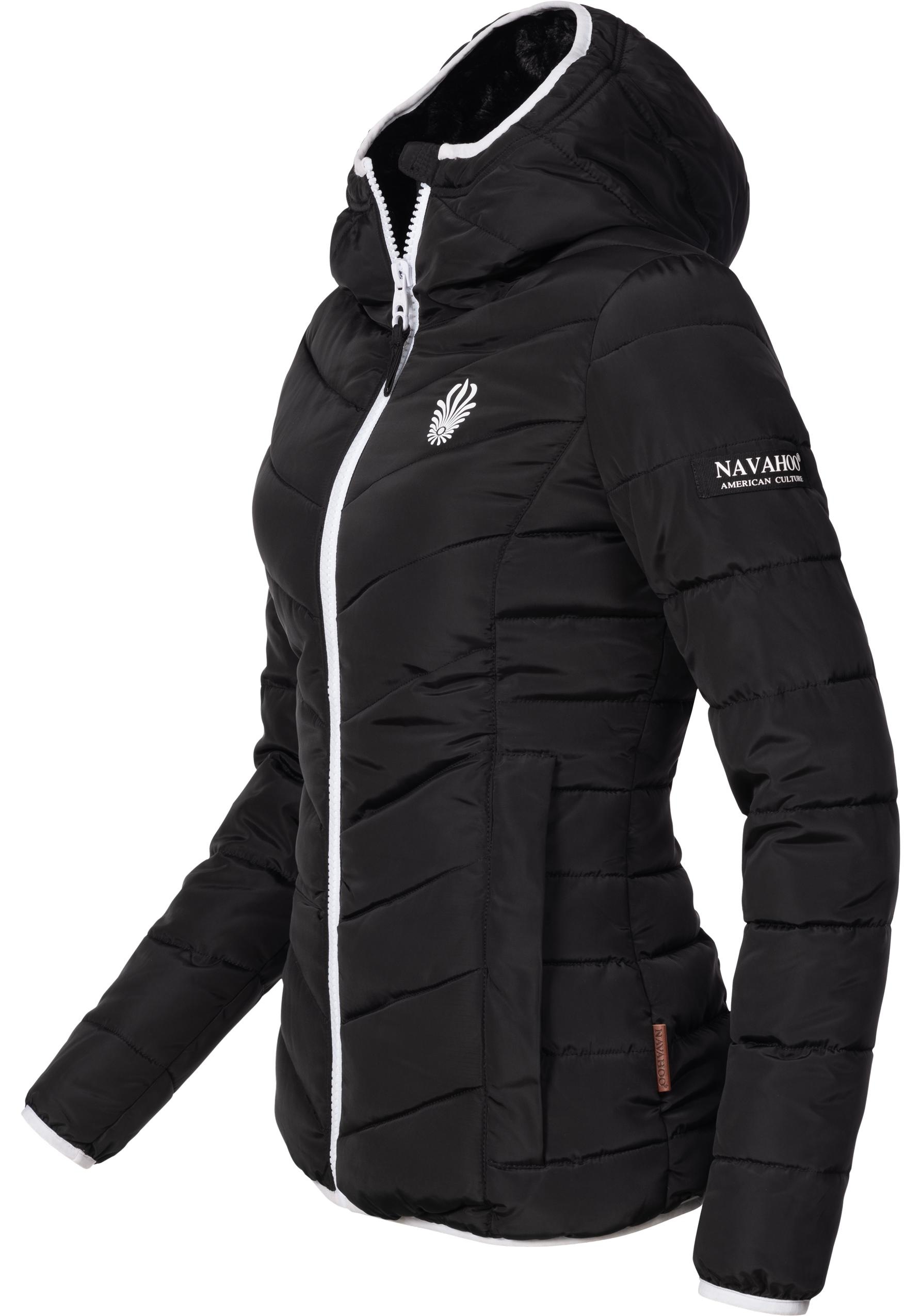 Navahoo Steppjacke »Elva«, mit Kapuze, stylische Damen Winterjacke mit Kapuze