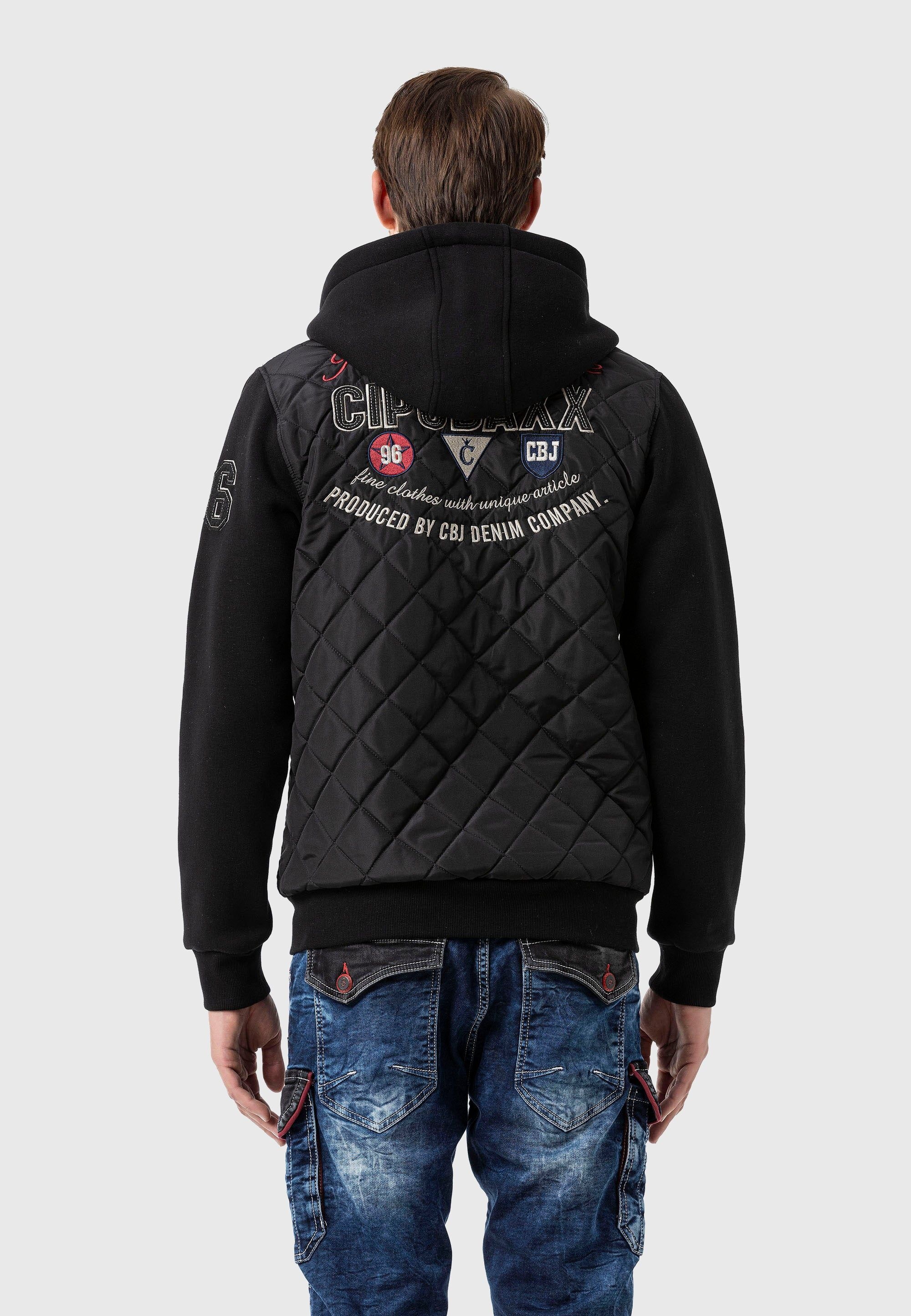 Cipo & Baxx Allwetterjacke »Jacke«, mit Kapuze, mit Stickereien