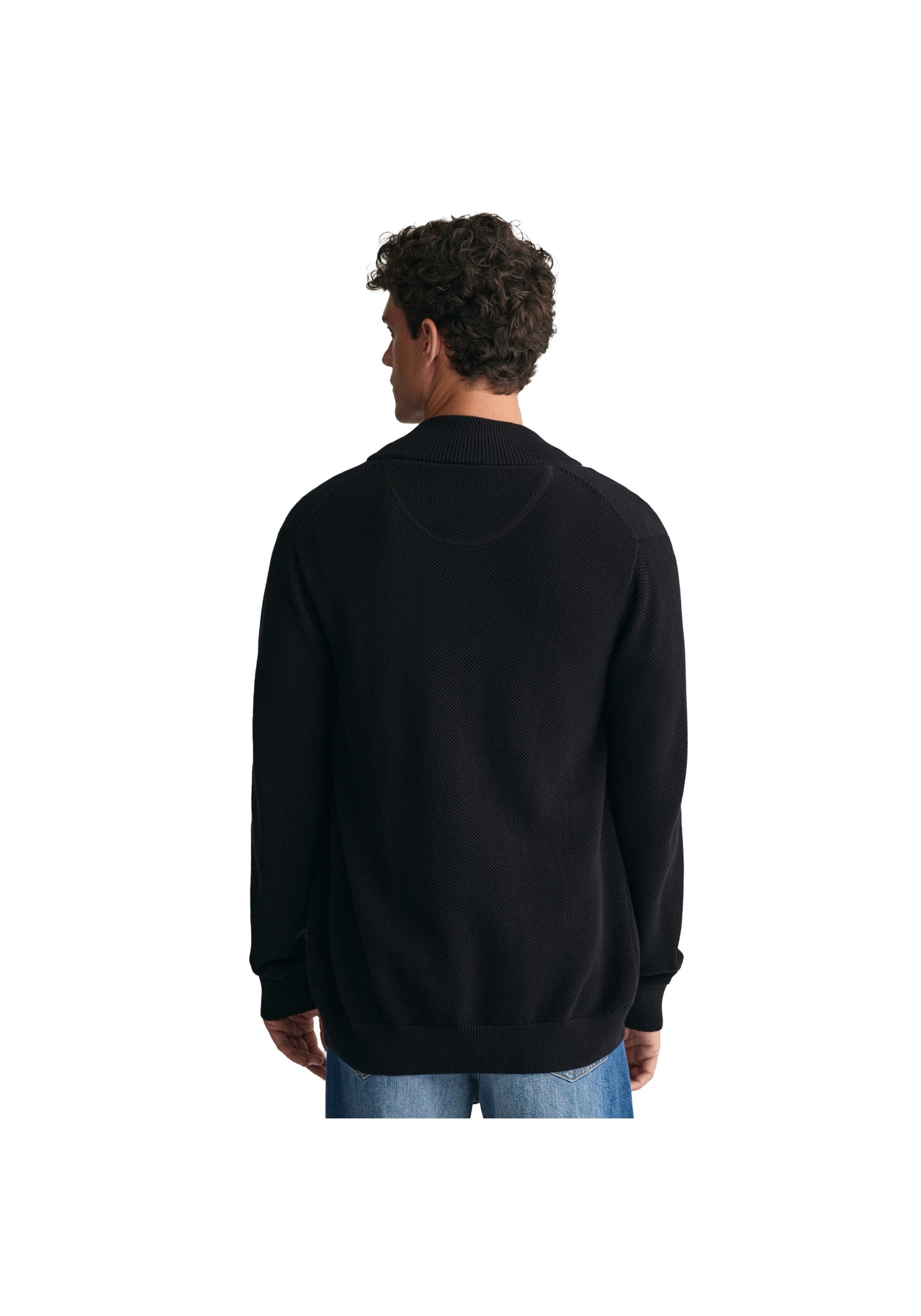 Gant Sweatshirt »Strickjacke COTTON PIQUE HALF ZIP CARDIGAN«