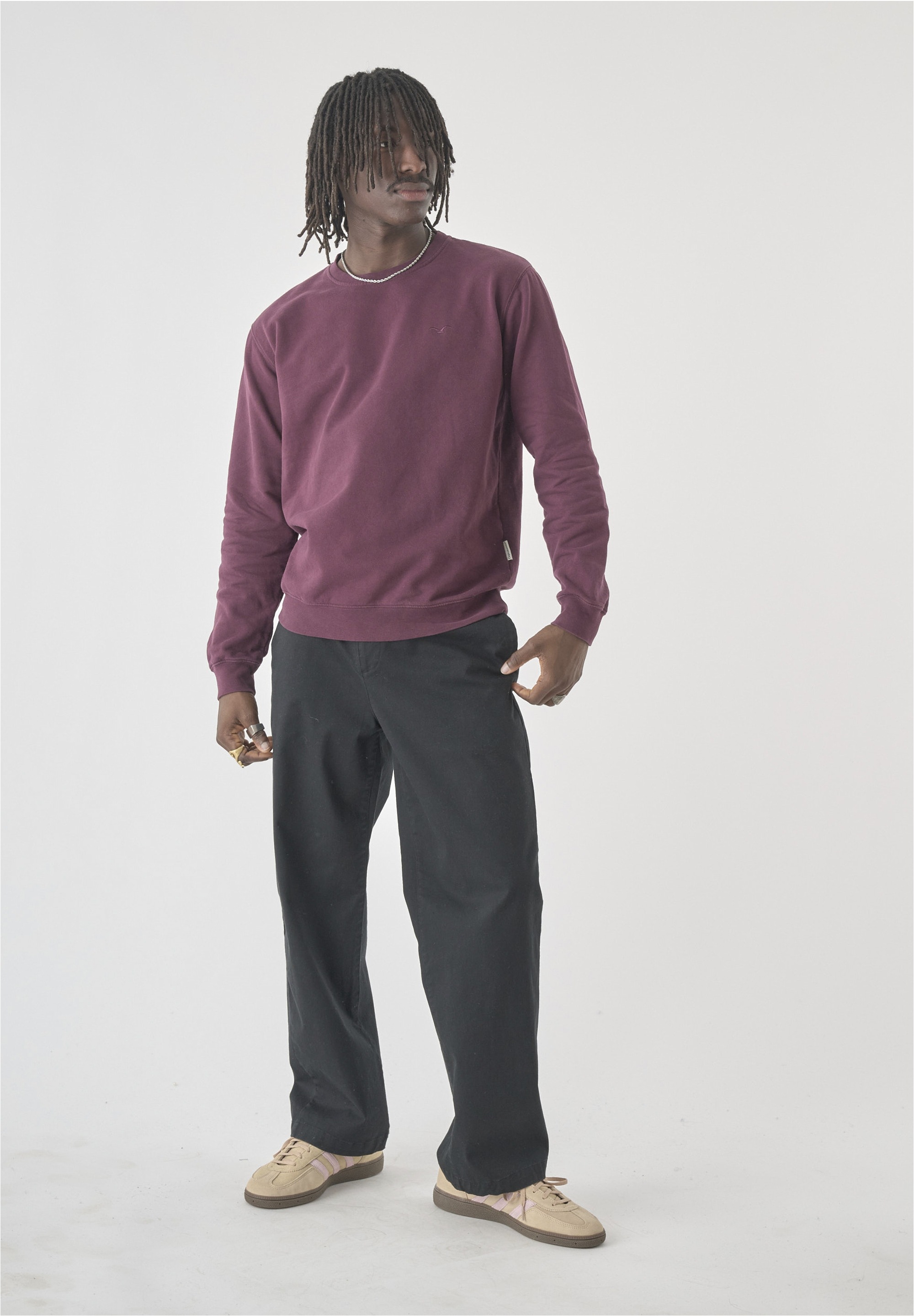 Cleptomanicx Sweatshirt »Ligull«, mit kleiner Möwen-Stickerei
