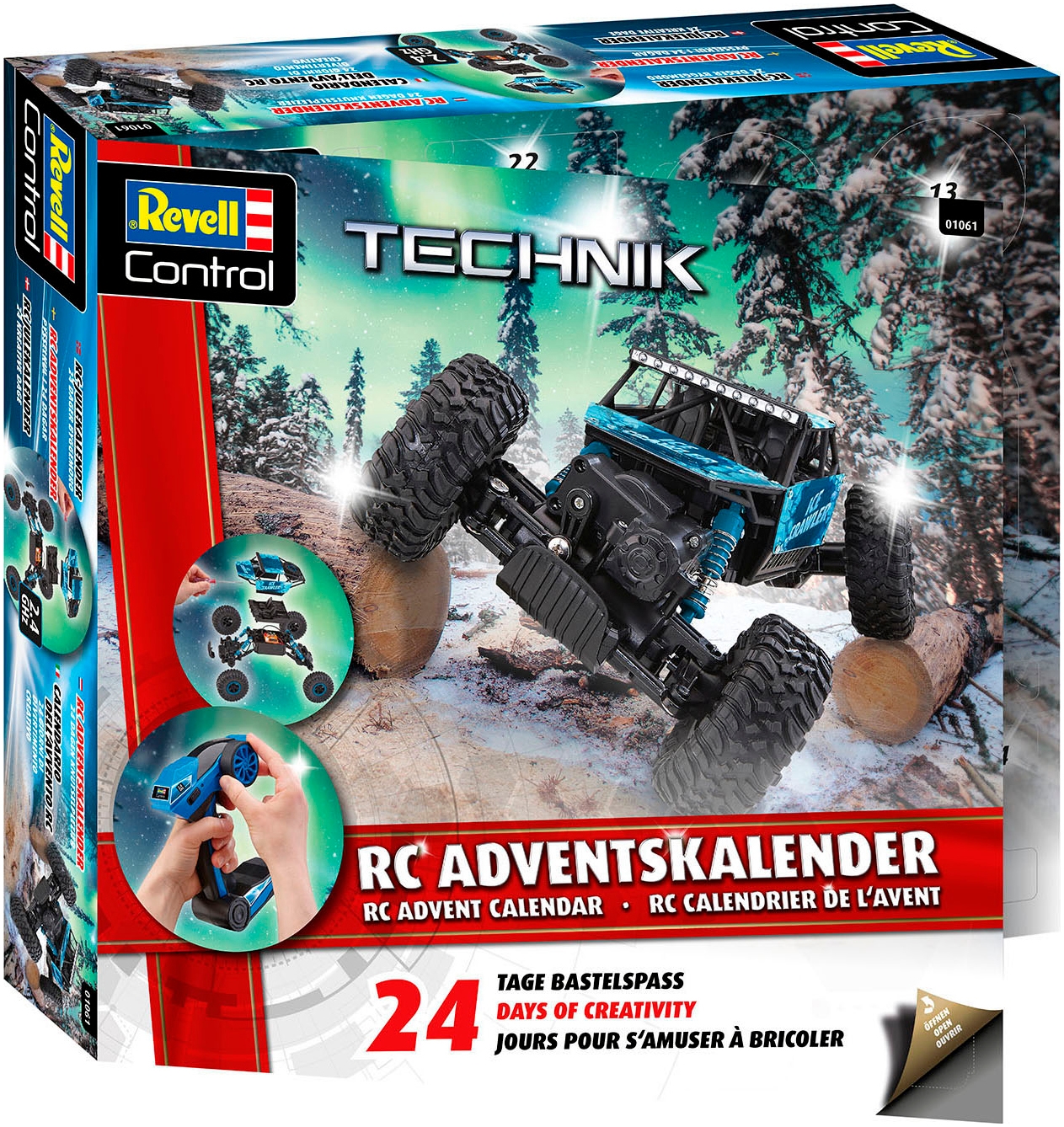 Revell® Spielzeug-Adventskalender »RC Crawler, ferngesteuertes RC Auto zum Selberbauen«, ab 8 Jahren