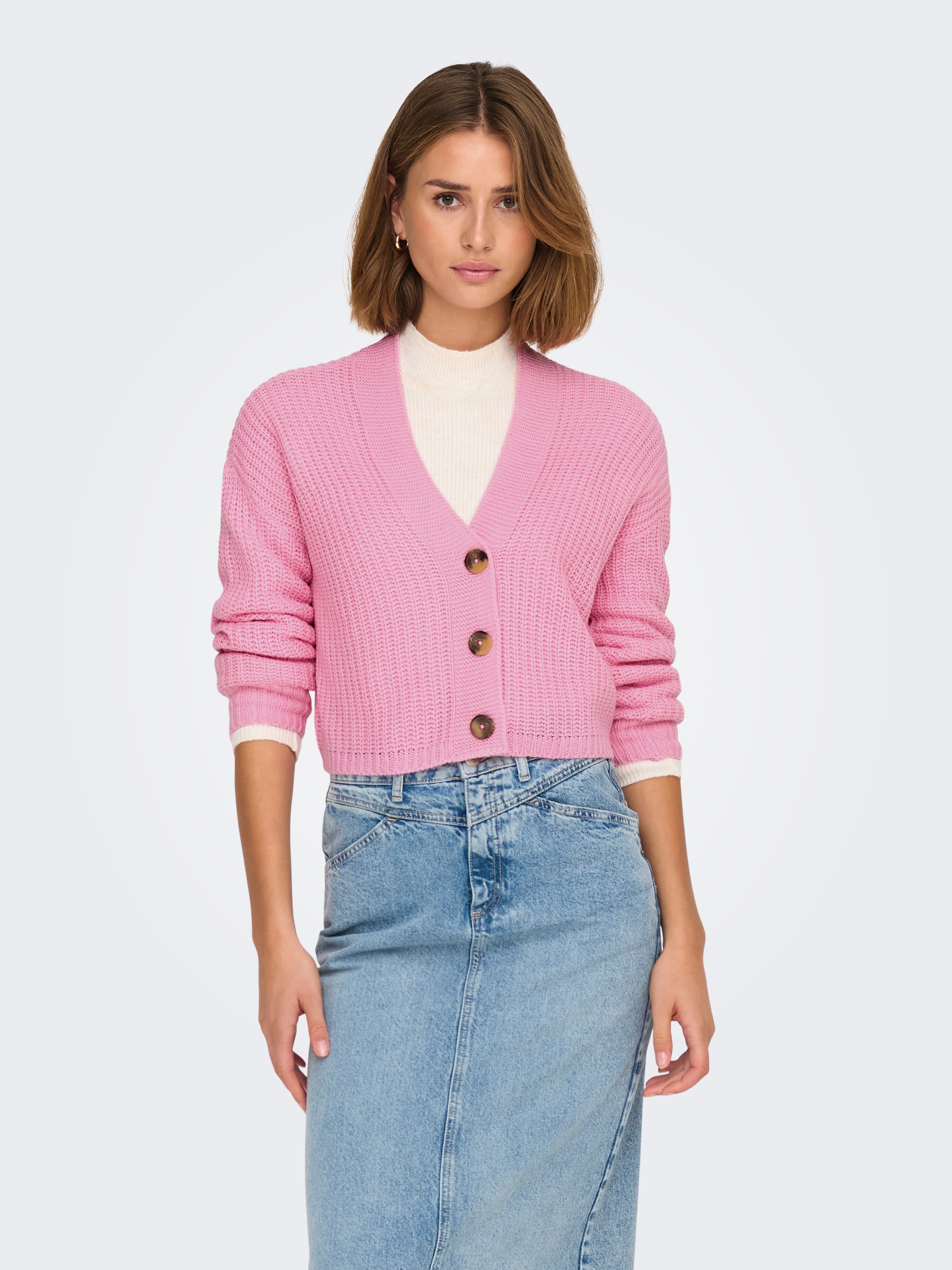 ONLY "ONLCAROL NICE L/S CARDIGAN KNT NOOS" Kunstfaser, regular fit