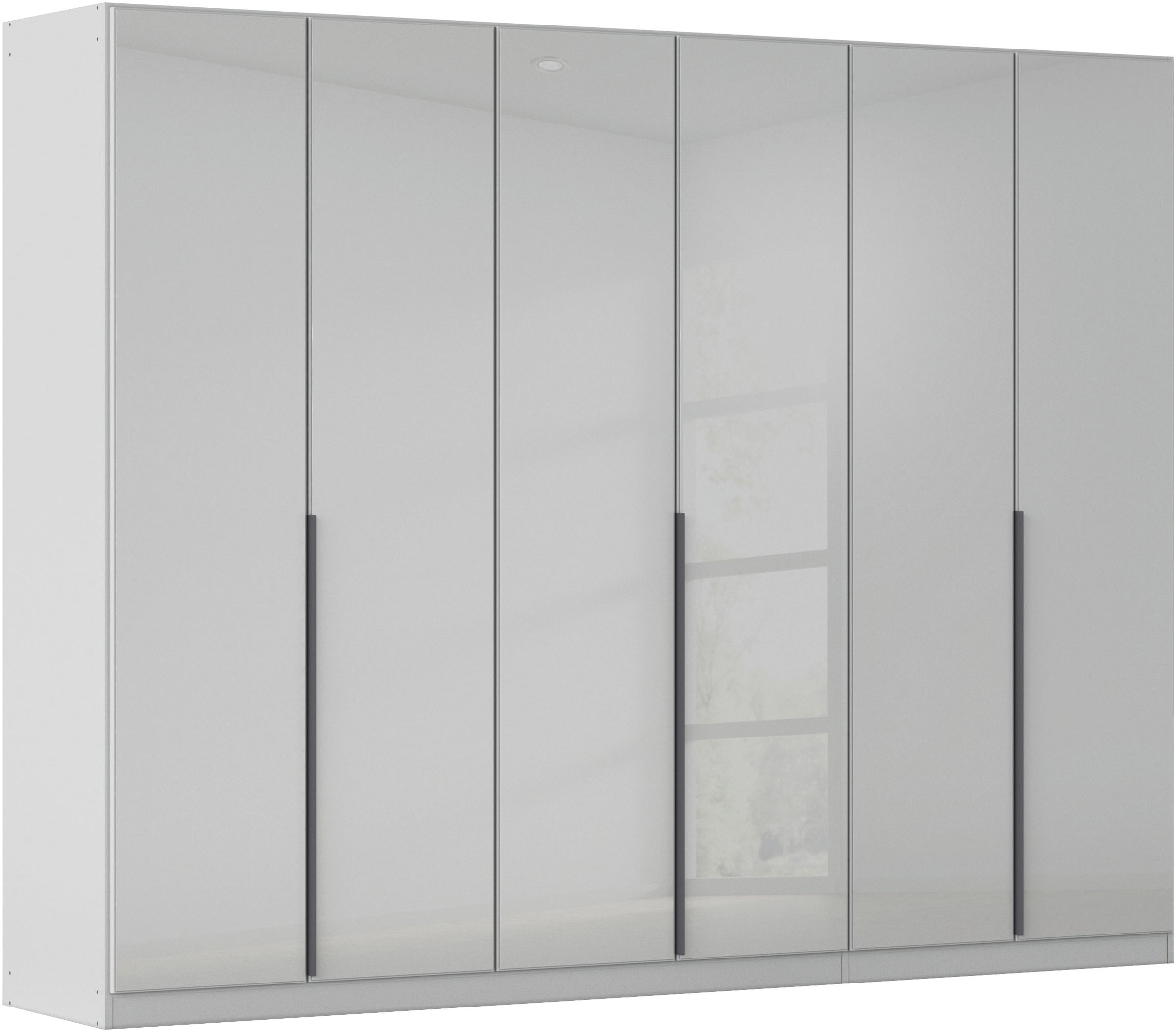 Drehtürenschrank OTTO HOME, B:271cm H:210cm T:54cm, grau, Holzwerkstoff, Schränke, "Kleiderschrank Kleiderschränke Schrank Garderobe AGORDO mit