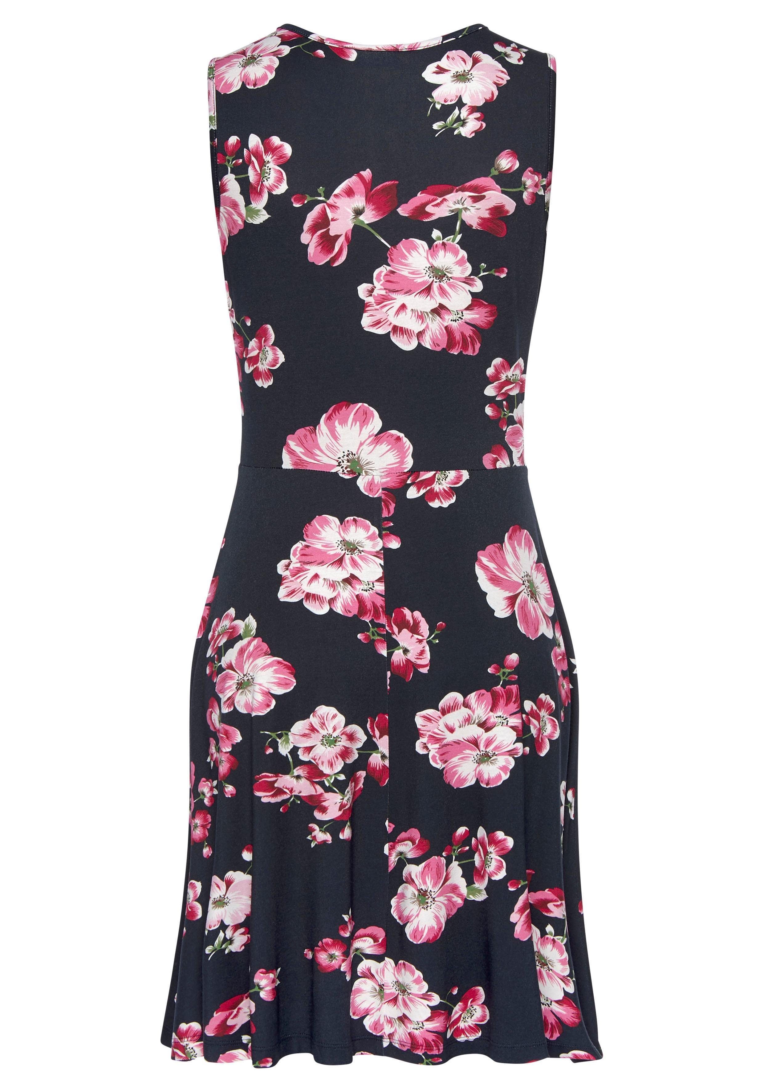 Thumbnail - Beachtime Sommerkleid, mit Blumenprint, elastisches Jerseykleid, Strandkleid