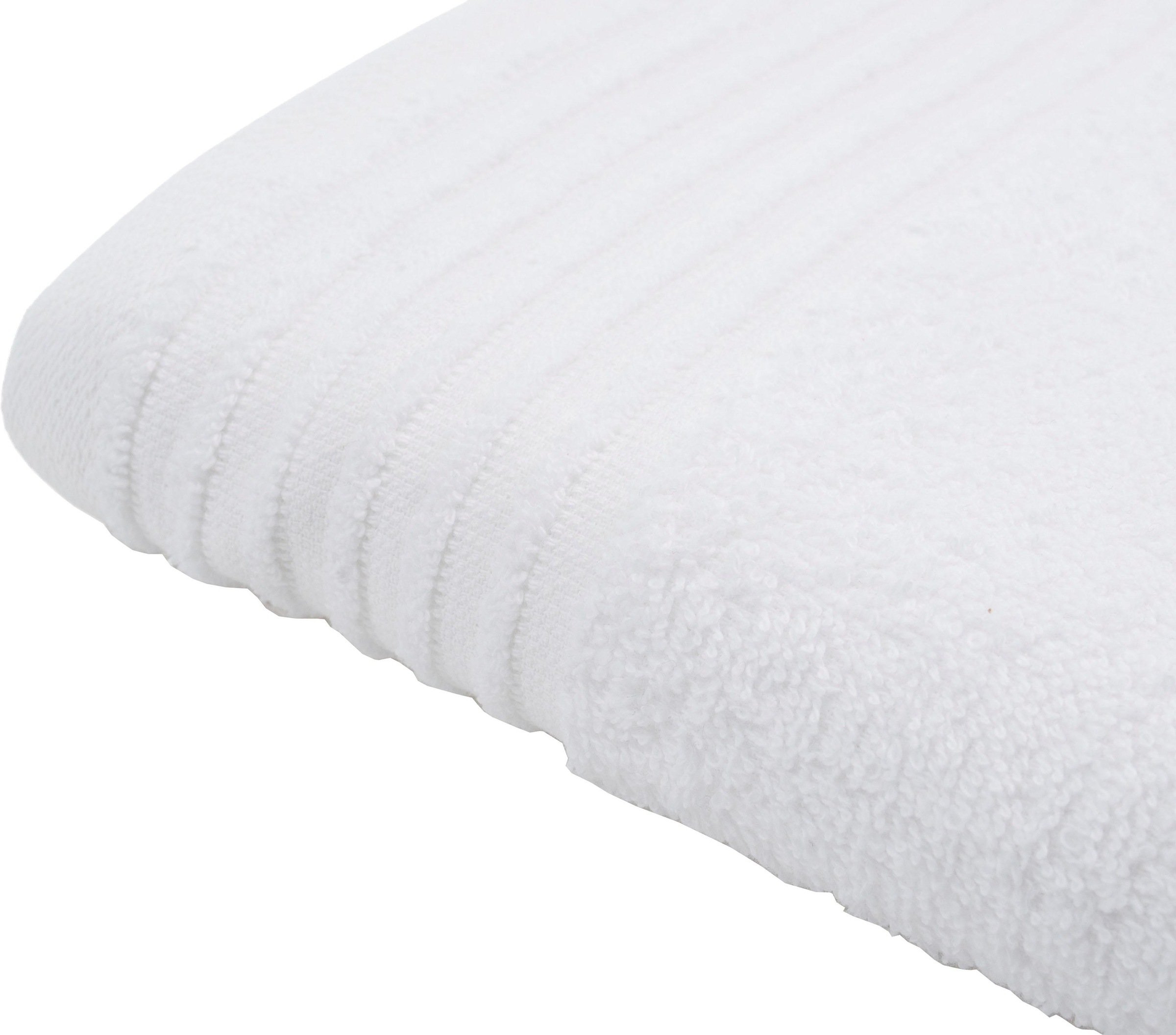 Gözze Gästehandtücher "Hanna" Set, Uni Farben, strukturierte Bordüre, 100% günstig online kaufen