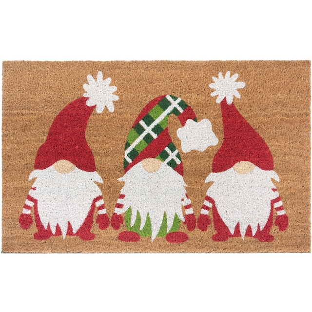 HANSE Home Fußmatte »Mix Mats Kokos Christmas Gnomes«, rechteckig, Kokos,  Schmutzfangmatte, Outdoor, Rutschfest, Innen, Kokosmatte, Flur | BAUR