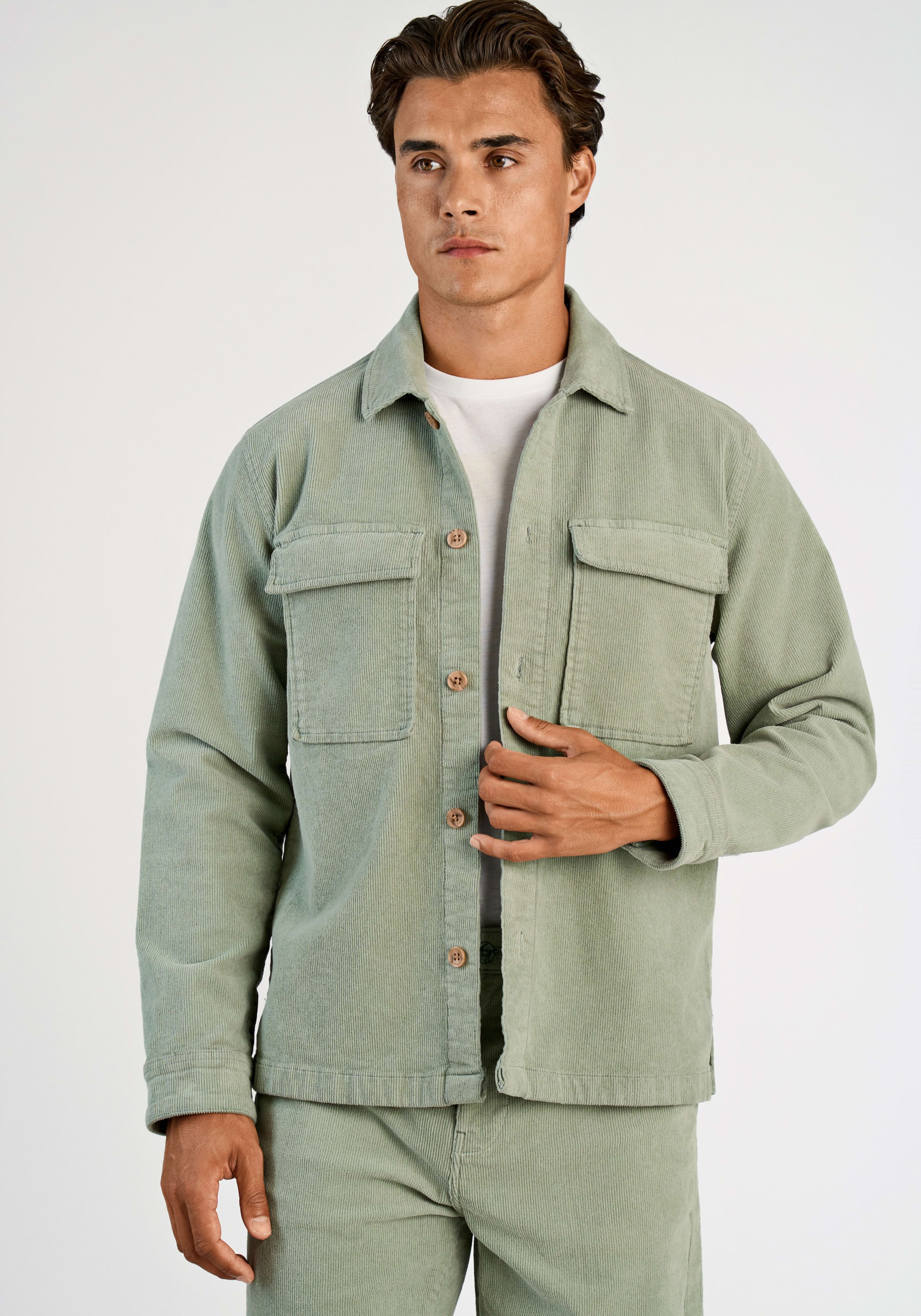 LINDBERGH Cordjacke ohne Kapuze mit Knopfverschluss günstig online kaufen