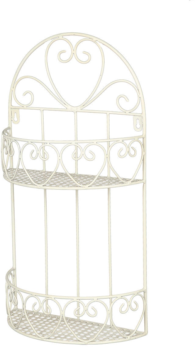 Ambiente Haus Deko-Wandregal "Wandregal rund - antikweiss 50cm" 1 Stk. tlg. günstig online kaufen