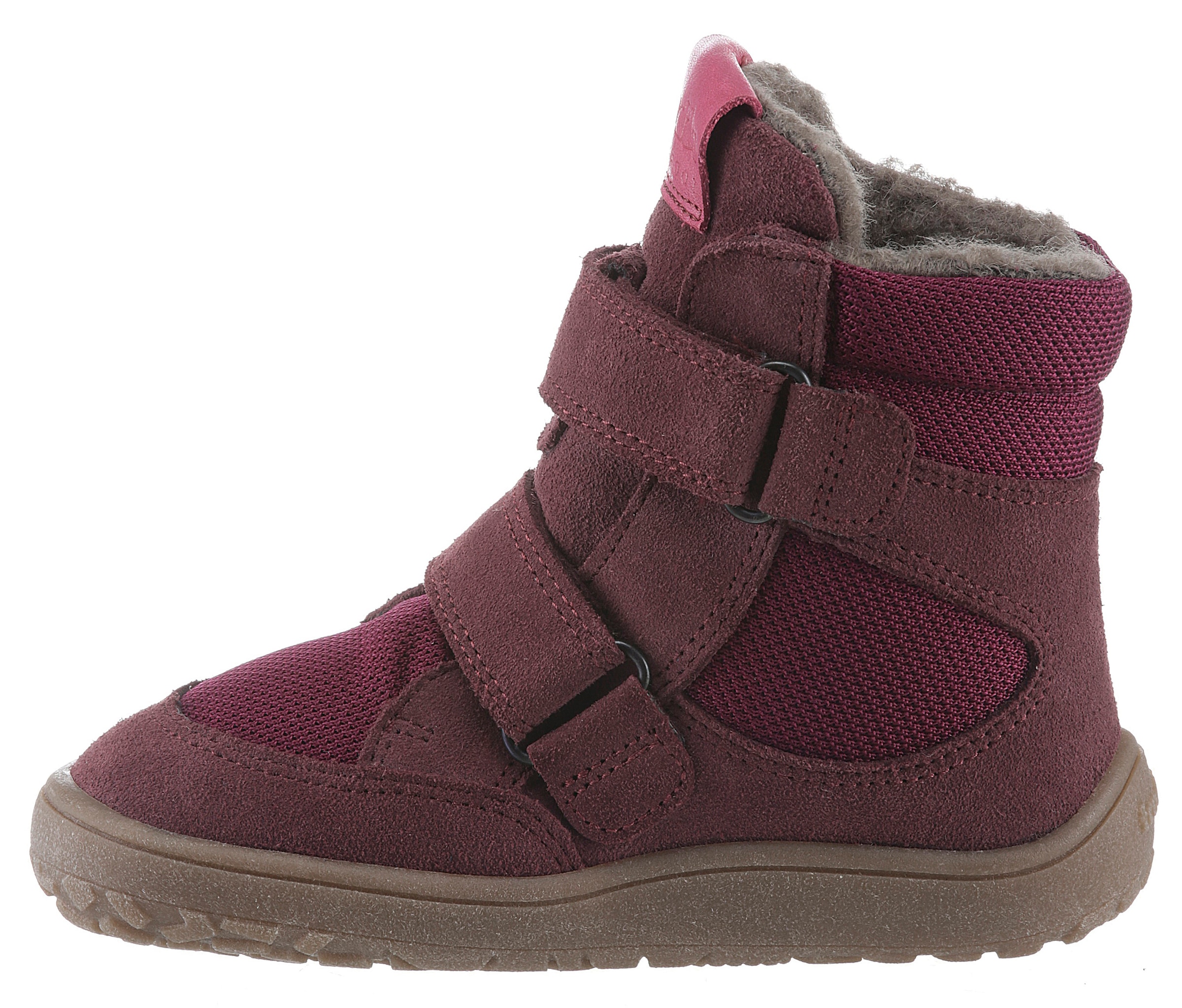 froddo® Barfußschuh »BAREFOOT TEX WINTER«, Winterstiefel, Klettstiefel mit kuscheligem Wollfutter