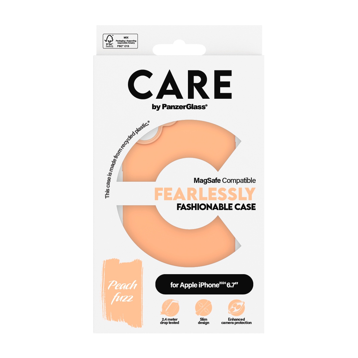 CARE by PanzerGlass Handyhülle »Fashionable Case für Apple iPhone 16 Plus«, Backcover, Schutzhülle, Handyschutzhülle, Case, Schutzcase, stoßfest