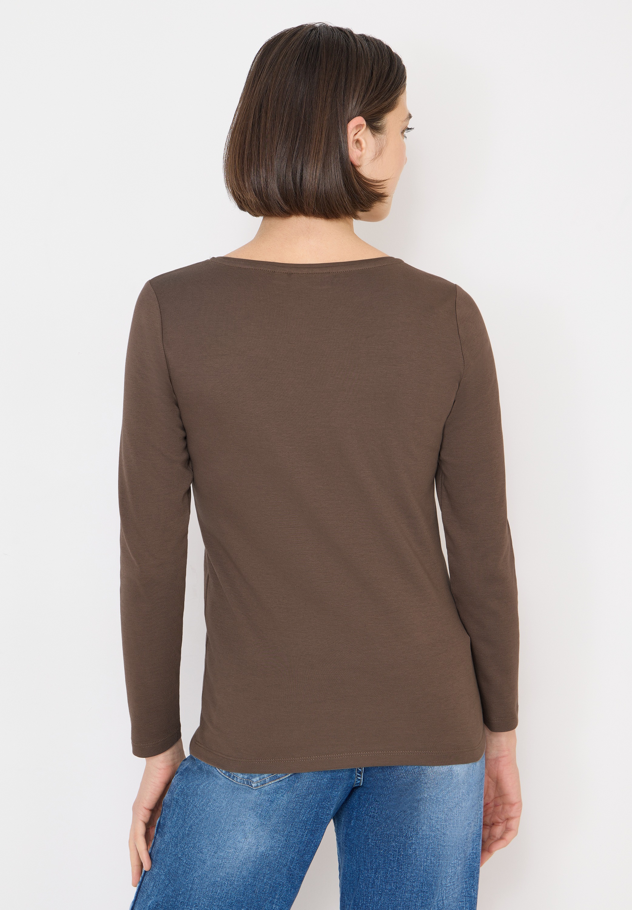 Cecil Langarmshirt aus reiner Baumwolle