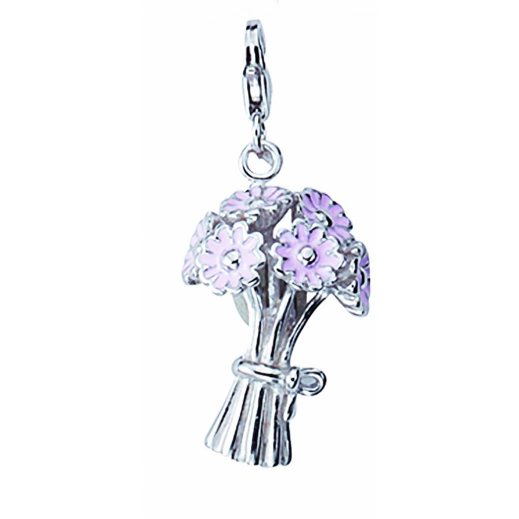 Adelia´s Kette ohne Anhänger »925 Silber Charms Anhänger Blüte« Schmuckset Set mit Halskette