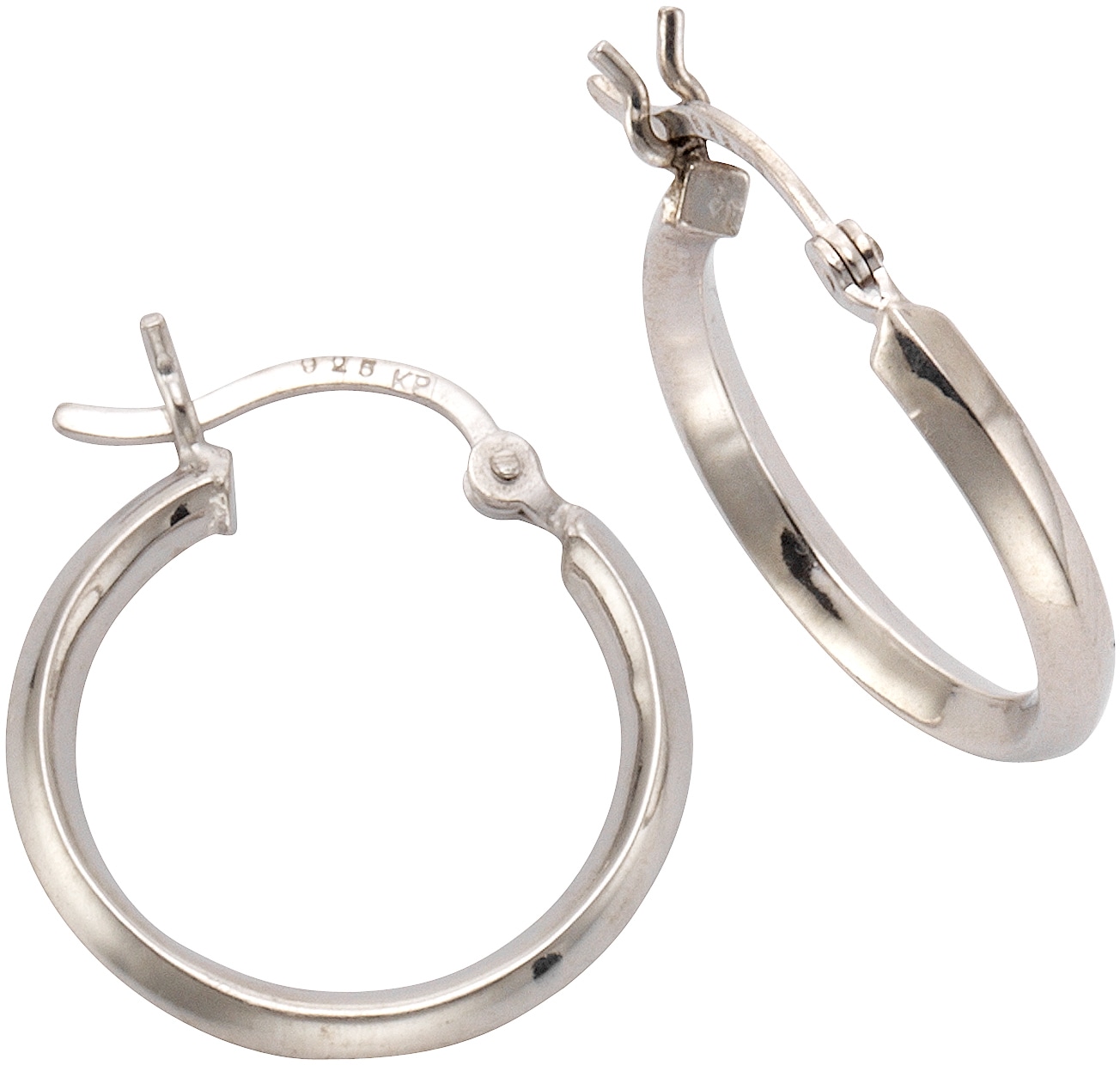 Firetti Paar Creolen »Schmuck Geschenk Silber 925 Basic glänzend verschiedene Größen Silber«