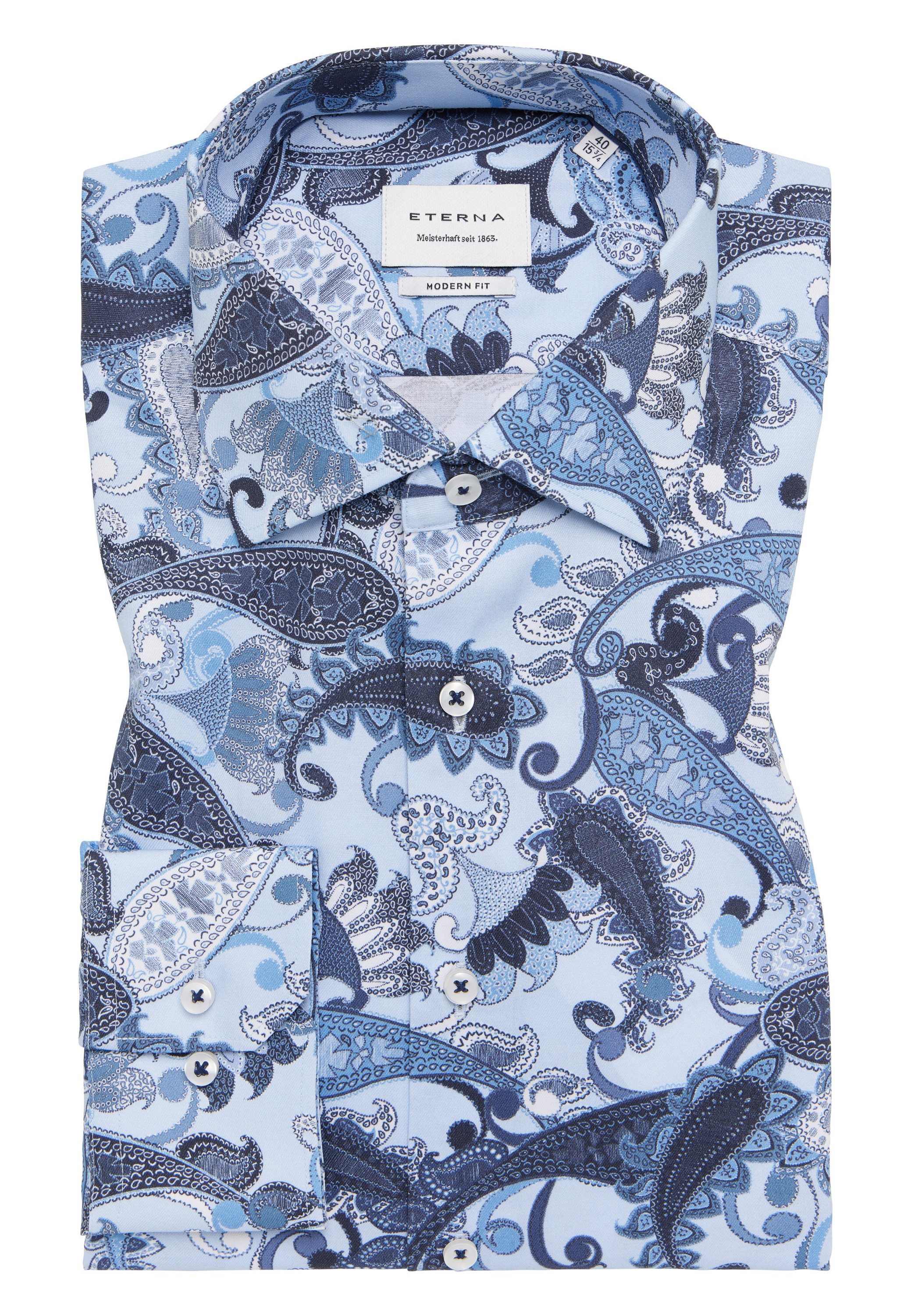 Eterna Langarmhemd »MODERN FIT«, NON IRON (bügelfrei)