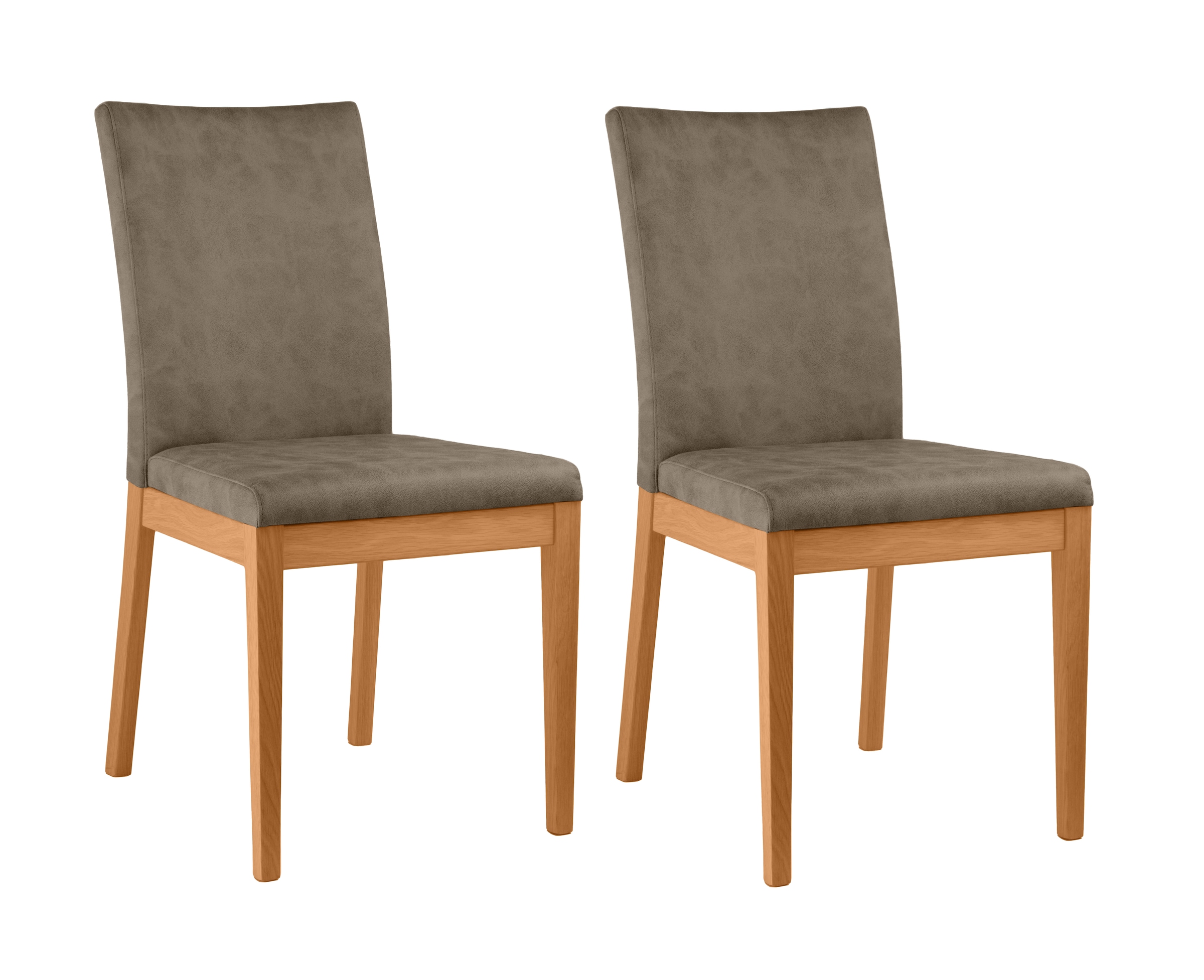 Home affaire 4-Fußstuhl "Dendres" (Set) 2 Stk. Microfaser Sitz und Ruecken günstig online kaufen