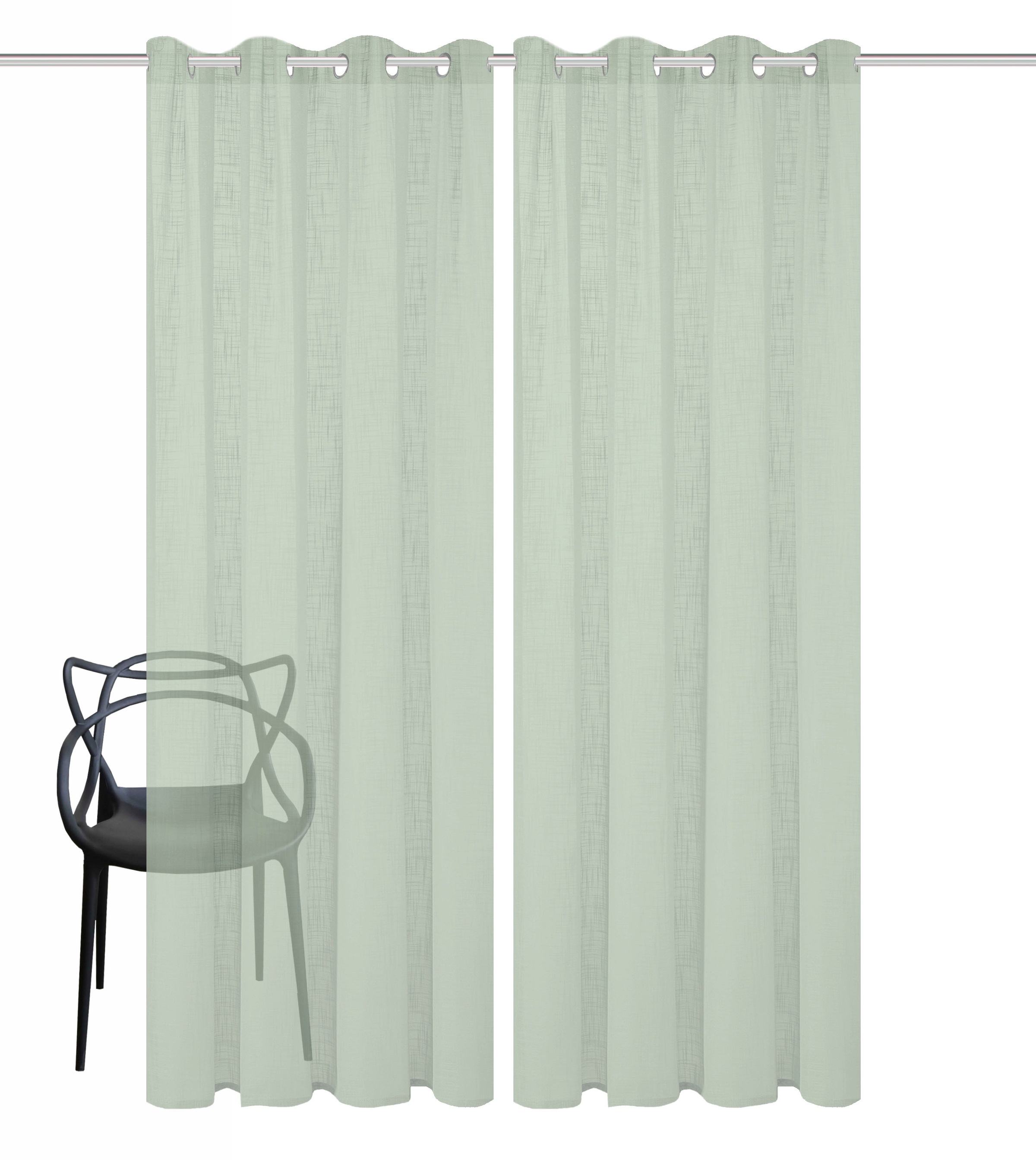 Home Basics Vorhang "SOFTY 2er Pack" Ösen 2 Stk. tlg. 2er Pack Ösenschal SO günstig online kaufen