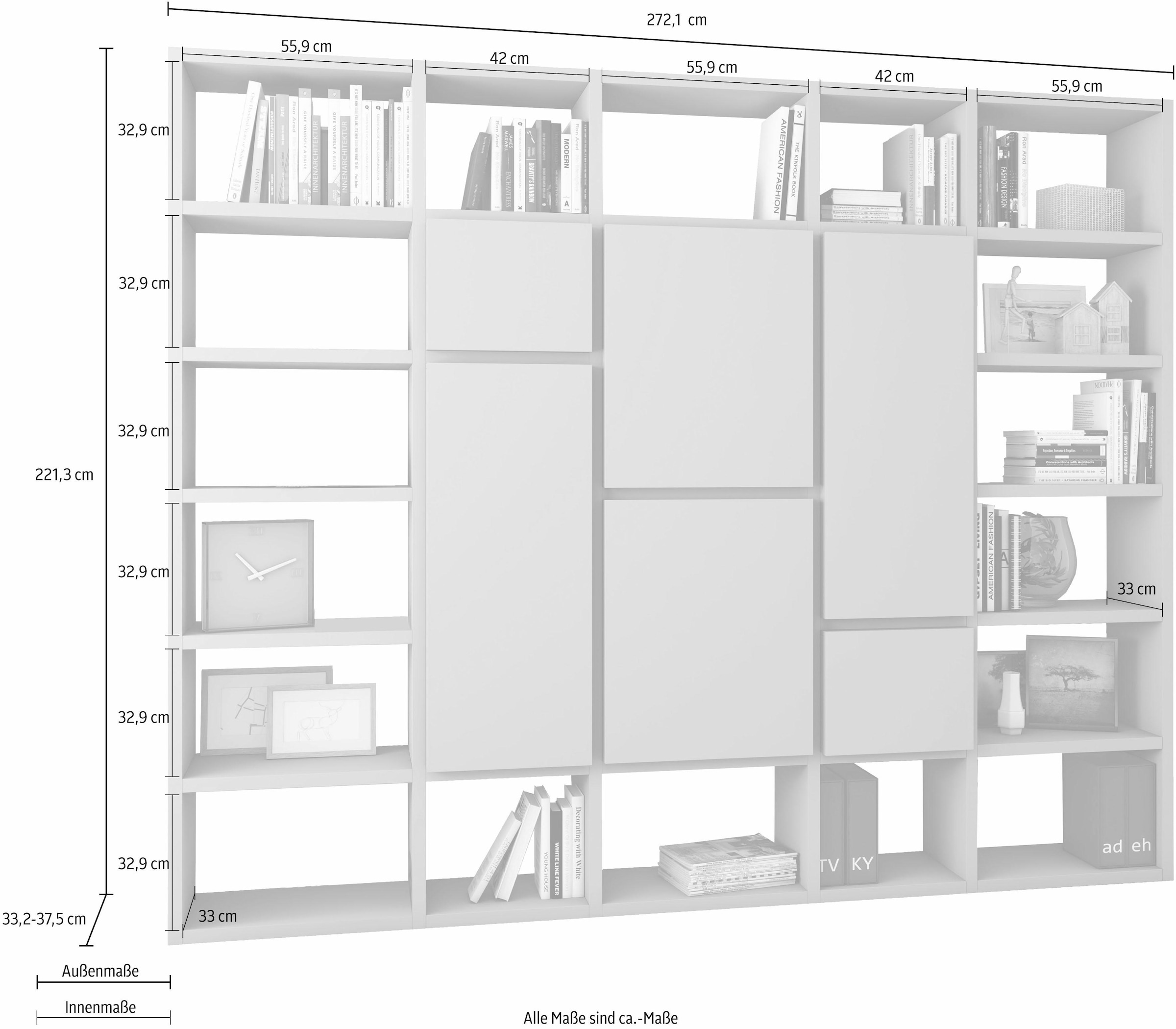 fif Breite »TOR501-2«, cm möbel | 272 BAUR Raumteilerregal